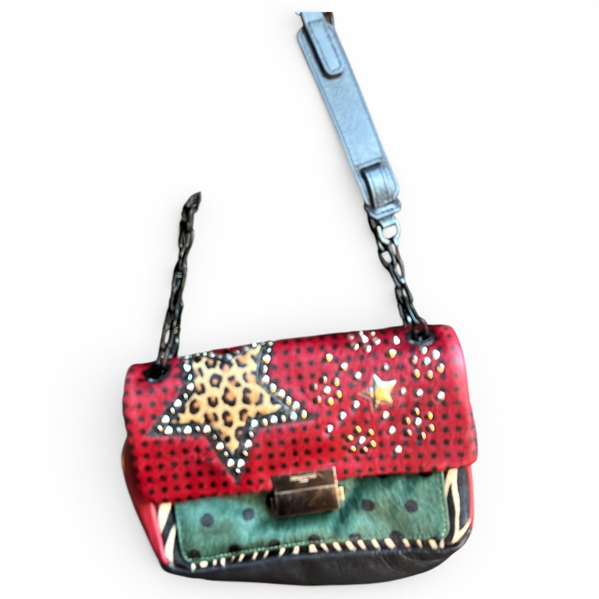 Rock pony-style calfskin handbag