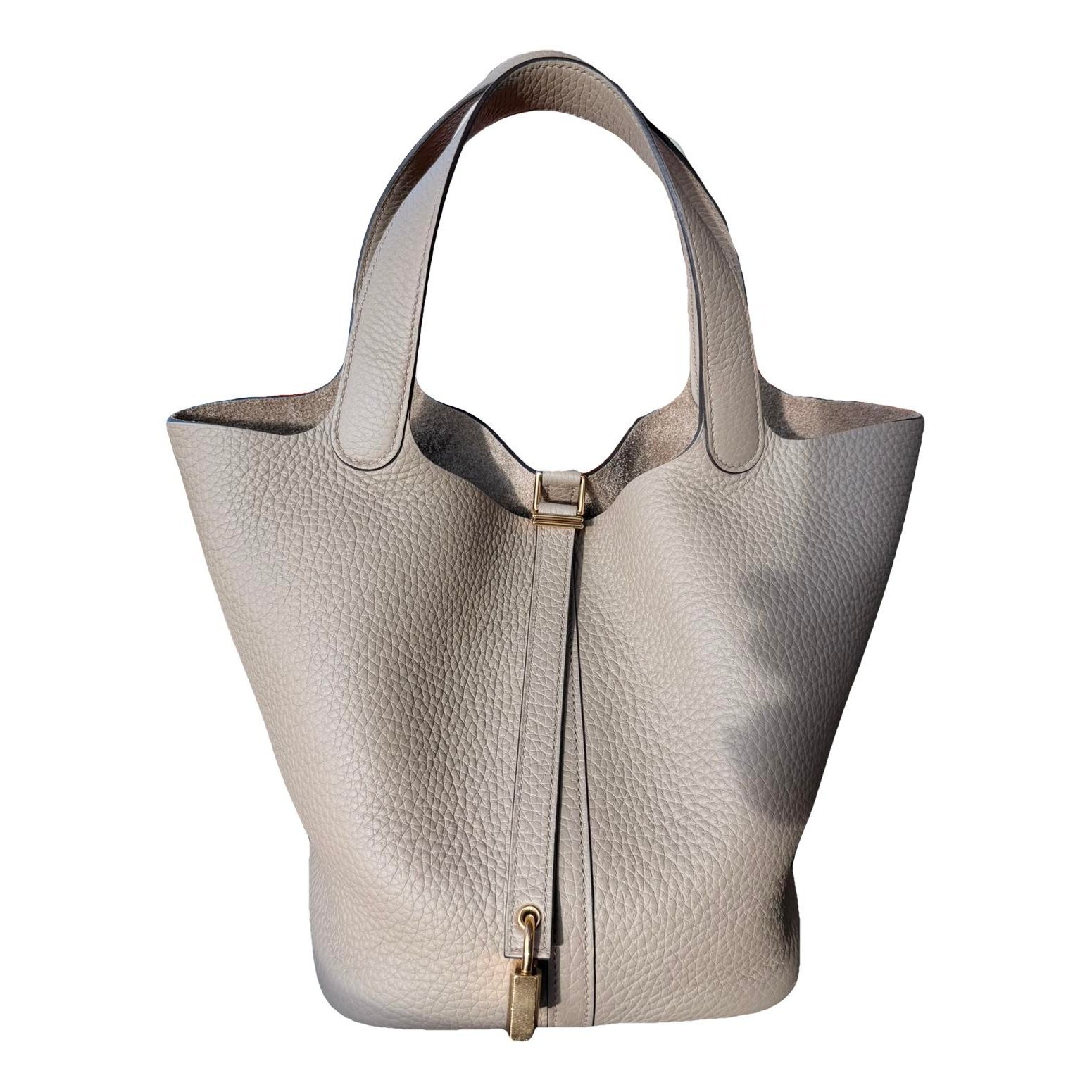 Hermes Picotin leather handbag