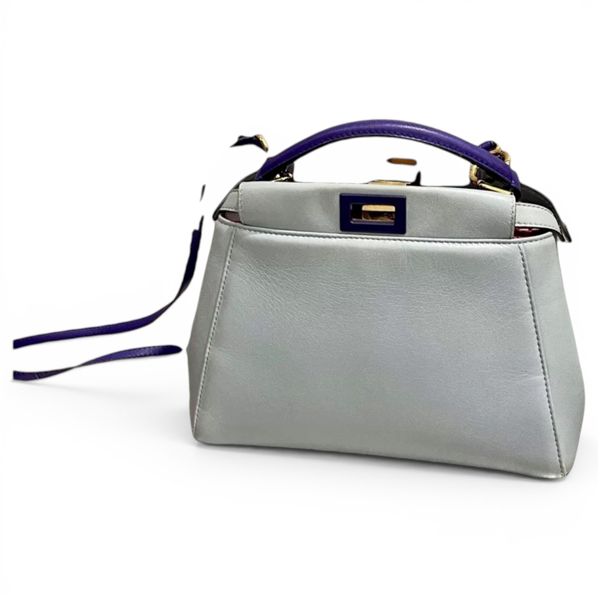Peekaboo leather handbag