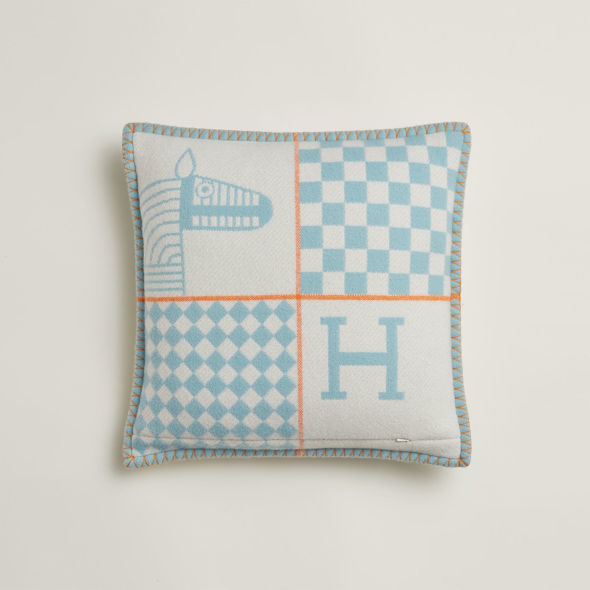 블루 나티에 Avalon Animaux Nattes 쿠션