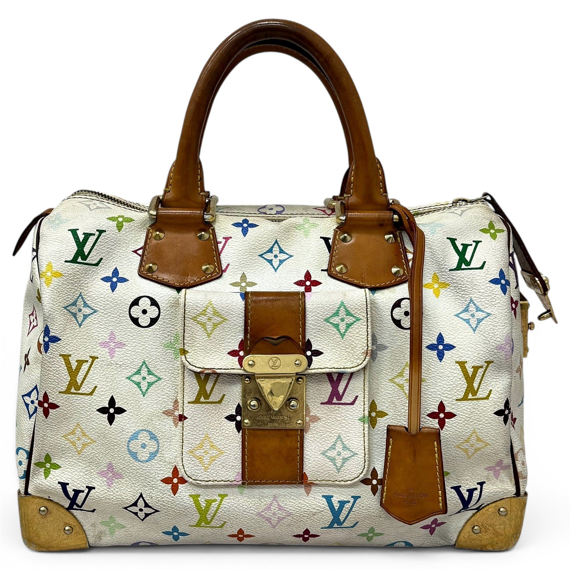 Speedy leather handbag