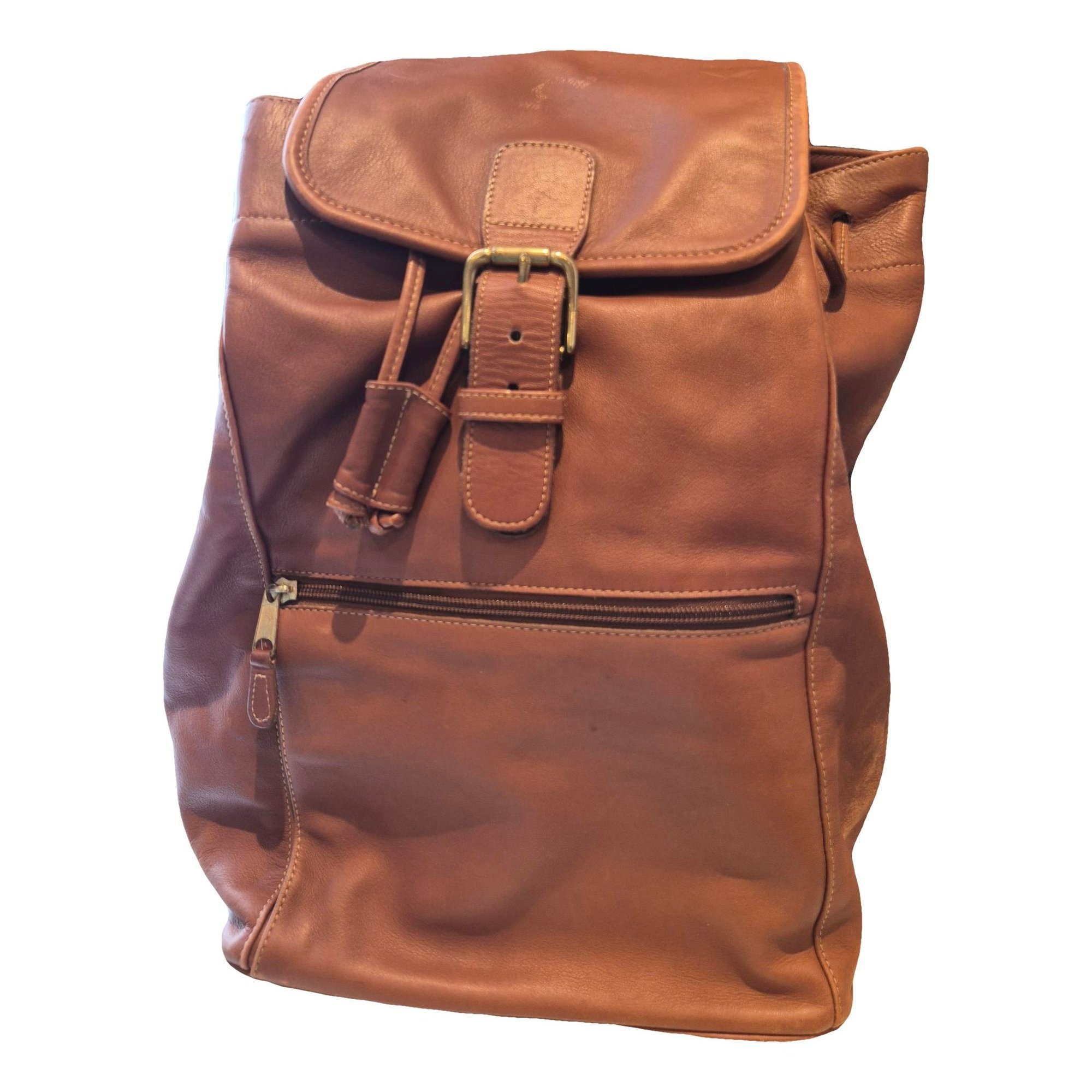 Leather backpack