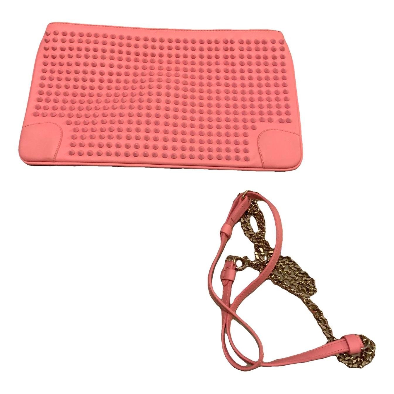 Christian Louboutin Loubiposh leather clutch bag