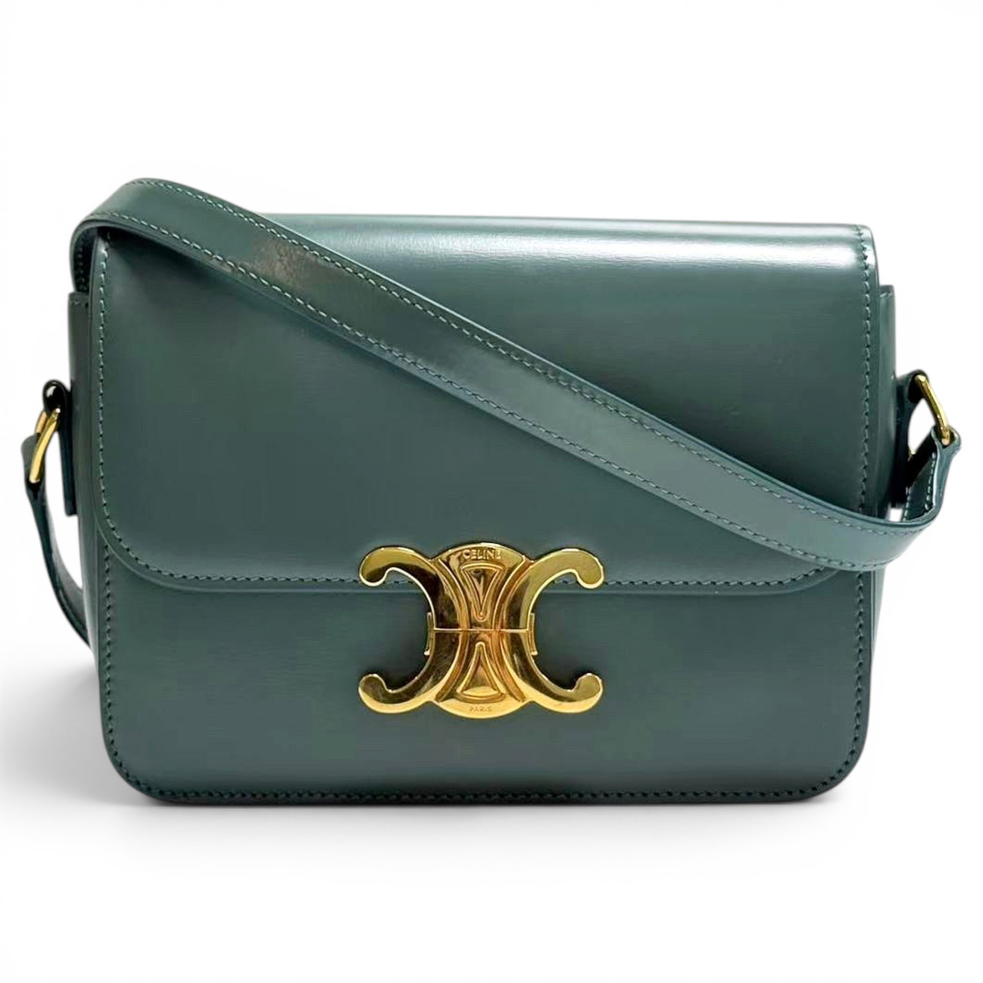 Triomphe leather handbag