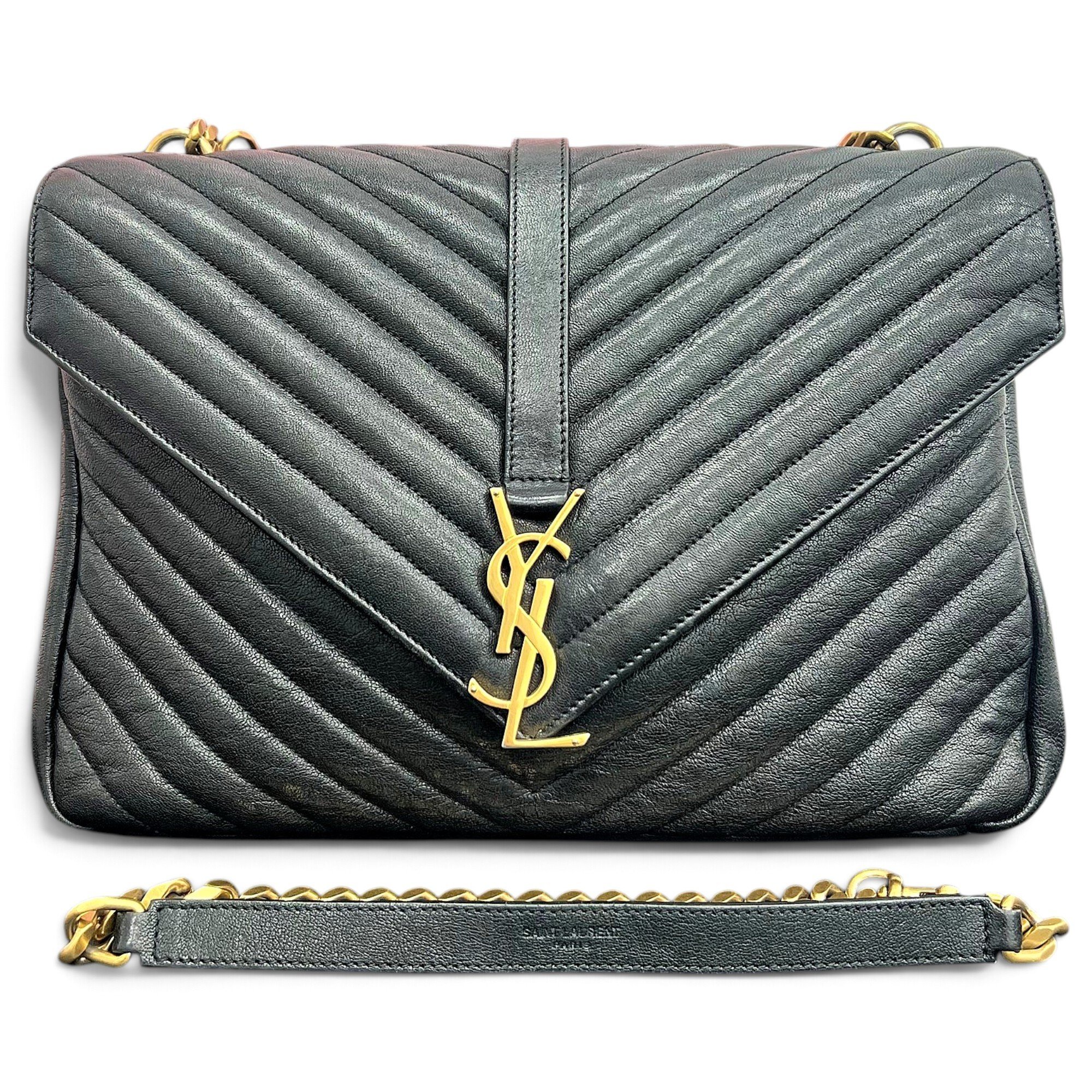 Collége monogramme leather handbag