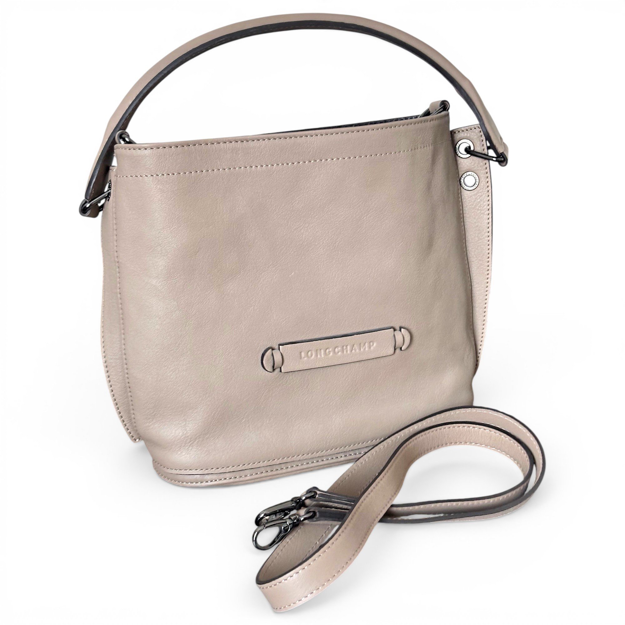 3D leather crossbody bag