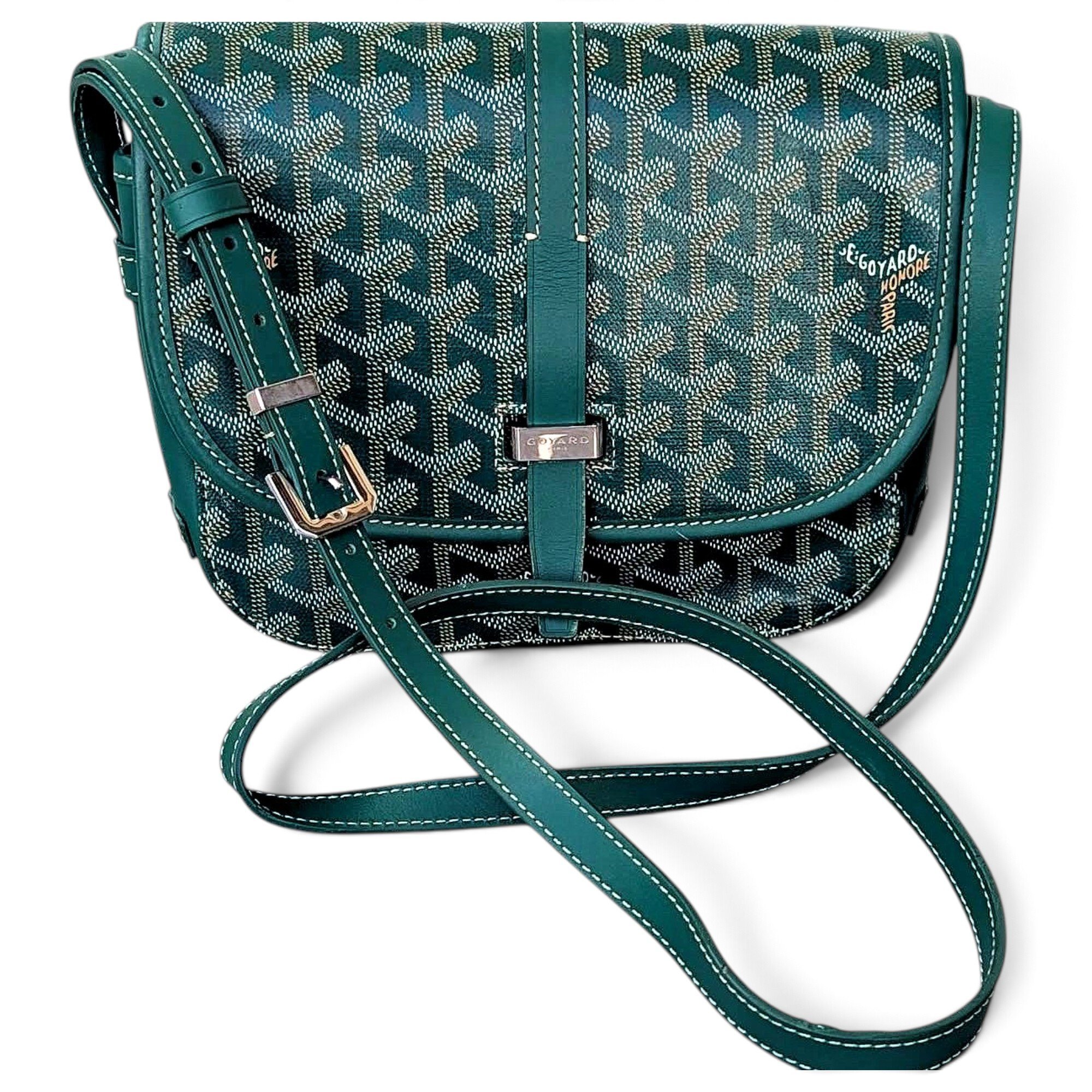 Goyard Belvedère leather crossbody bag