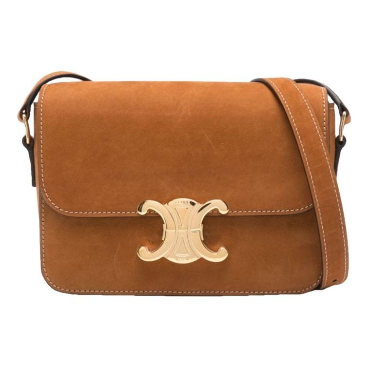 Triomphe leather handbag