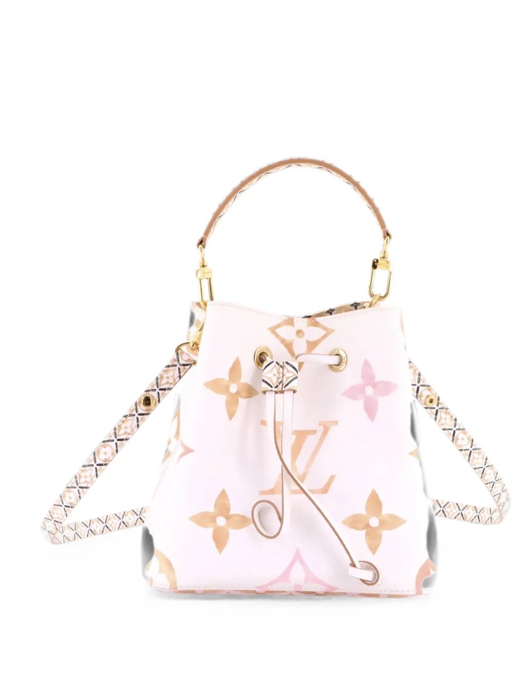 NeoNoe Handbag By The Pool Monogram Watercolor Giant BB bucket bag