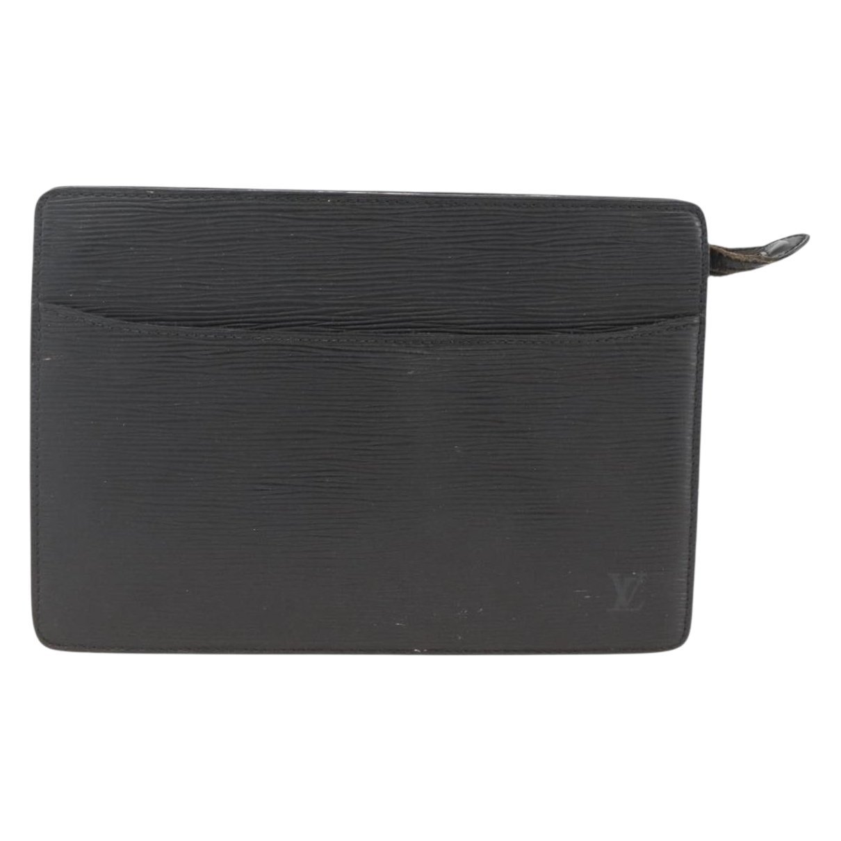 Leather clutch bag