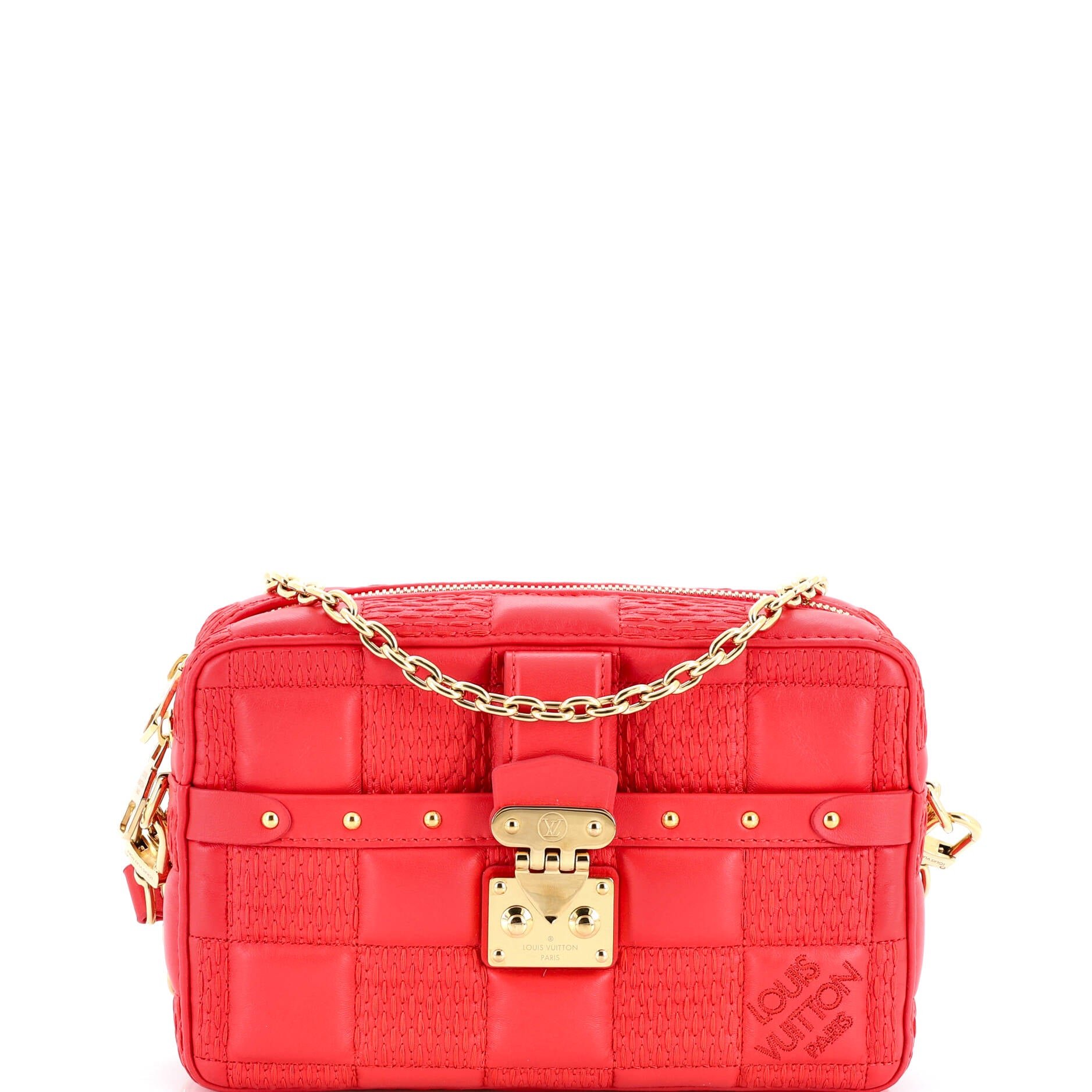 Louis Vuitton Troca Handbag Damier Quilted Lambskin PM