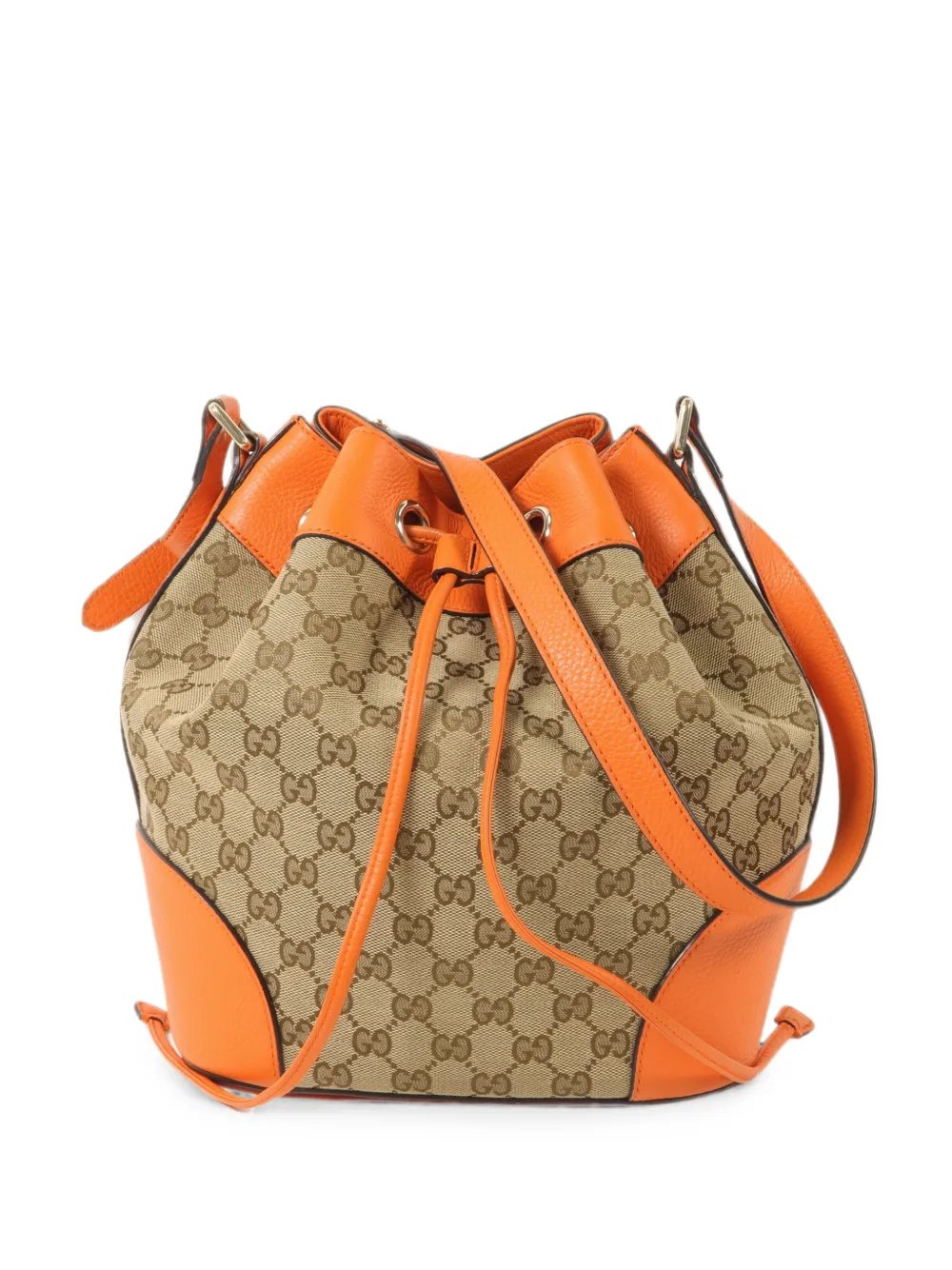 GG-pattern bucket bag