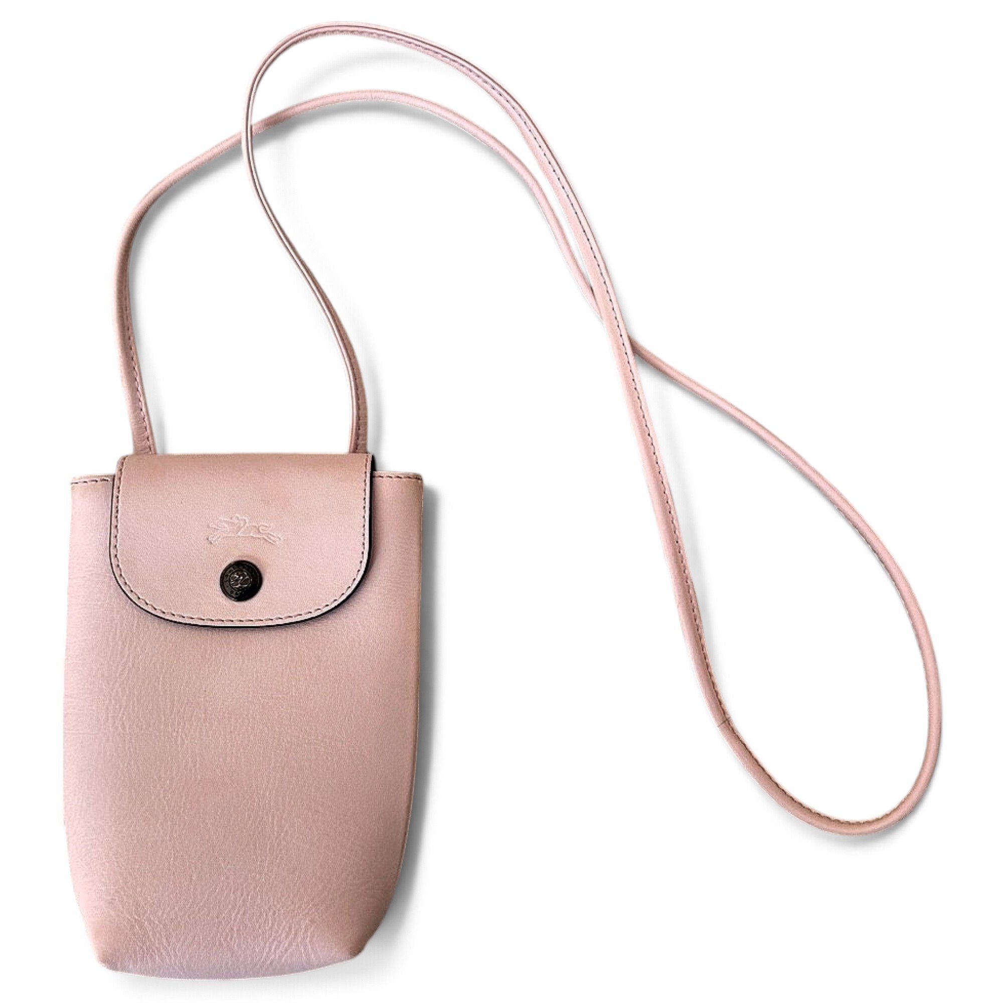 Pliage leather crossbody bag