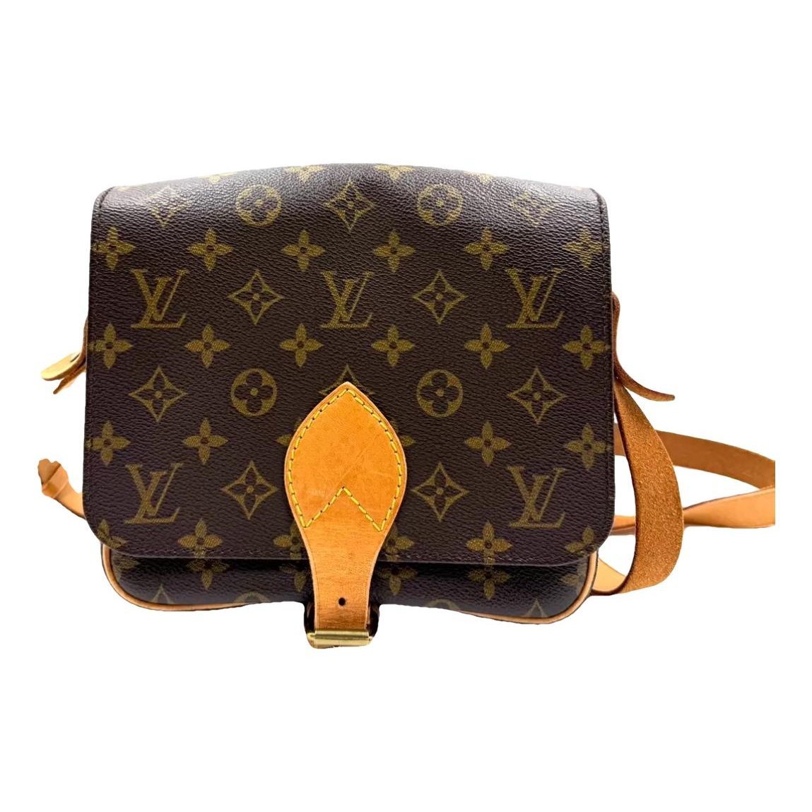 Cartouchière leather crossbody bag