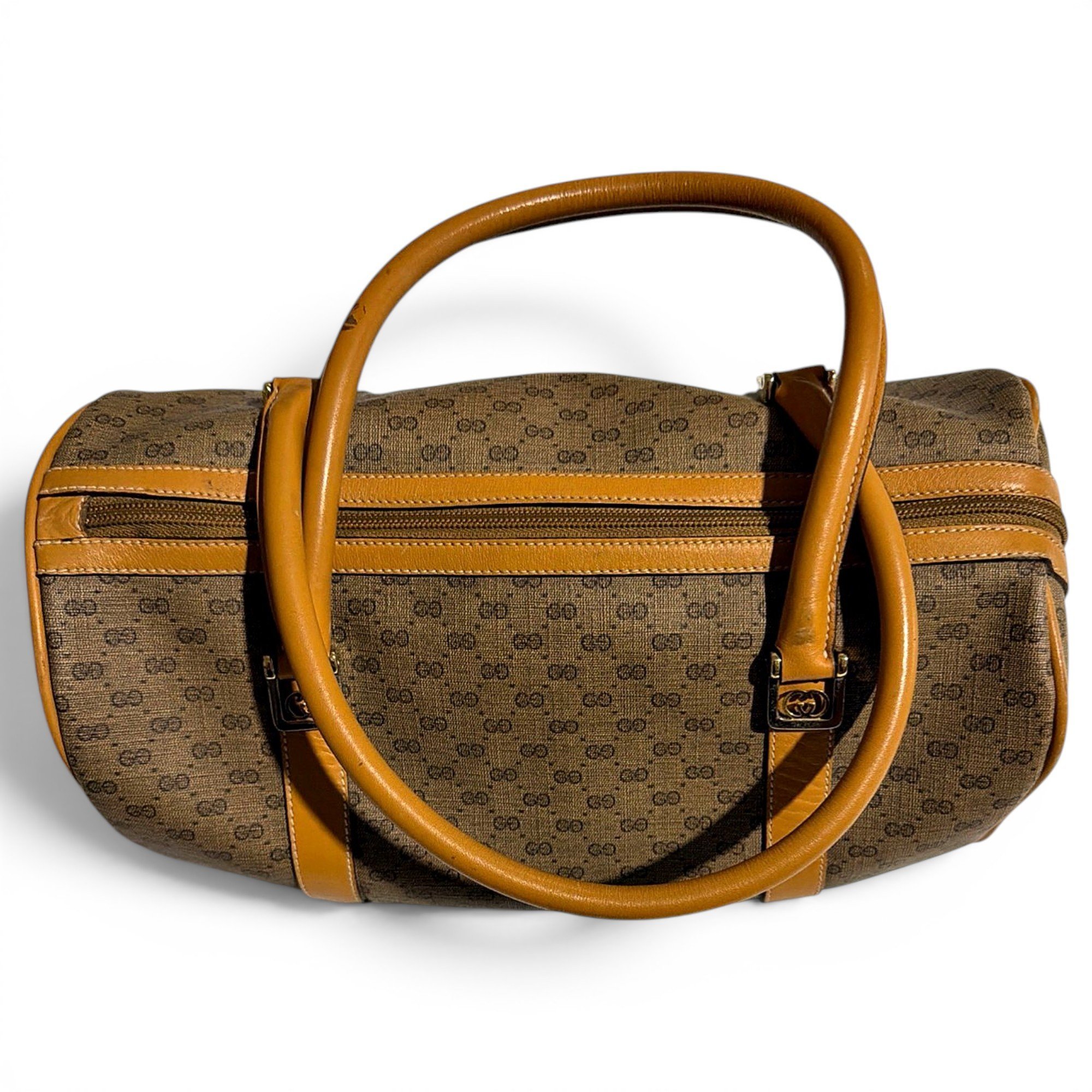 Leather bowling bag