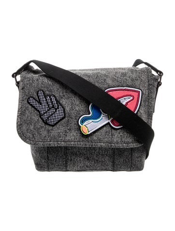 Denim Messenger Bag