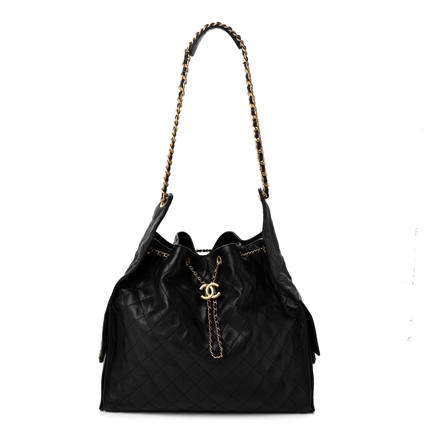 Chanel Caviar Quilted Large Chanel 25 Handbag Black