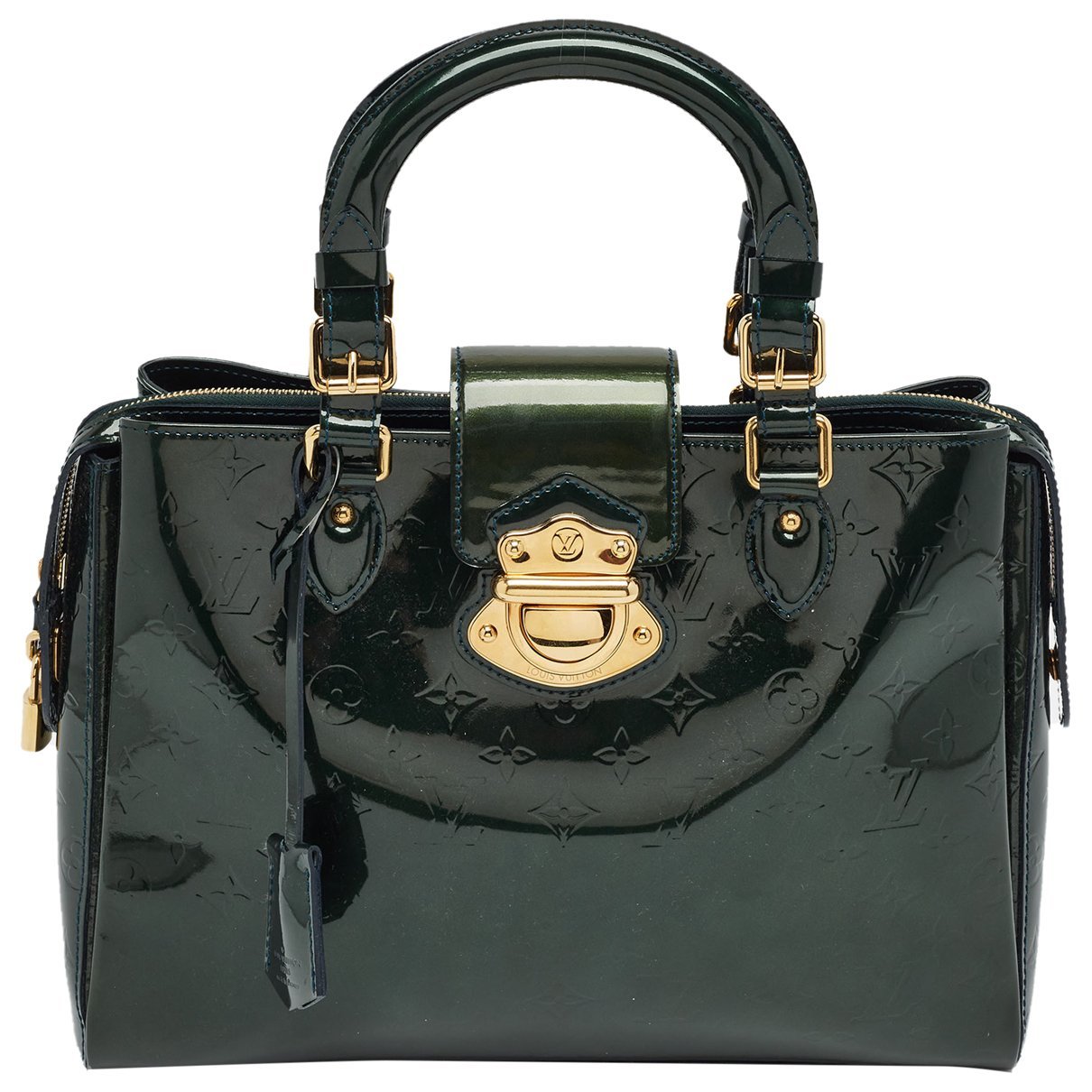 Melrose patent leather satchel
