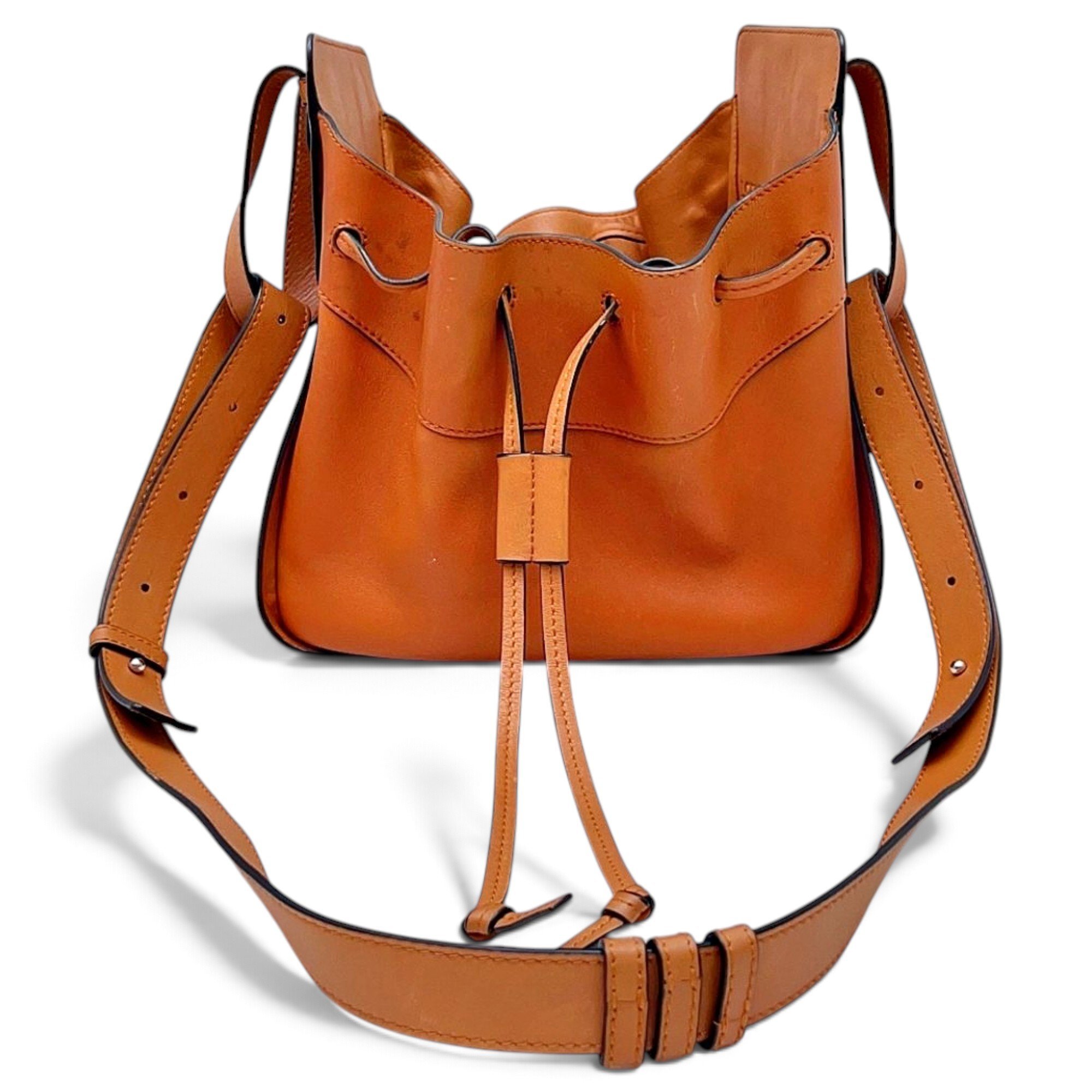 Hammock leather handbag