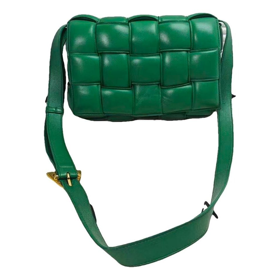 Cassette leather handbag