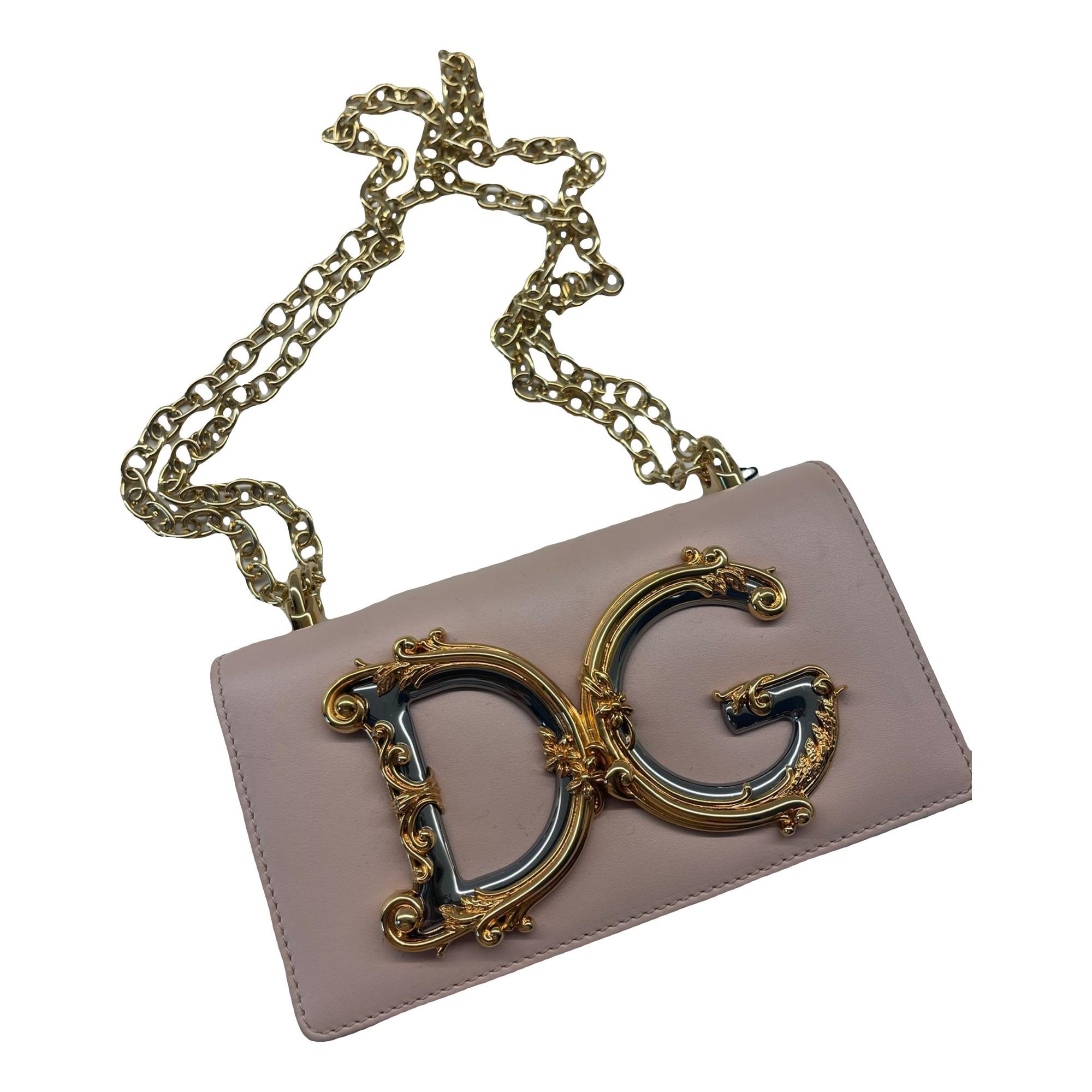 DG Girls leather clutch bag