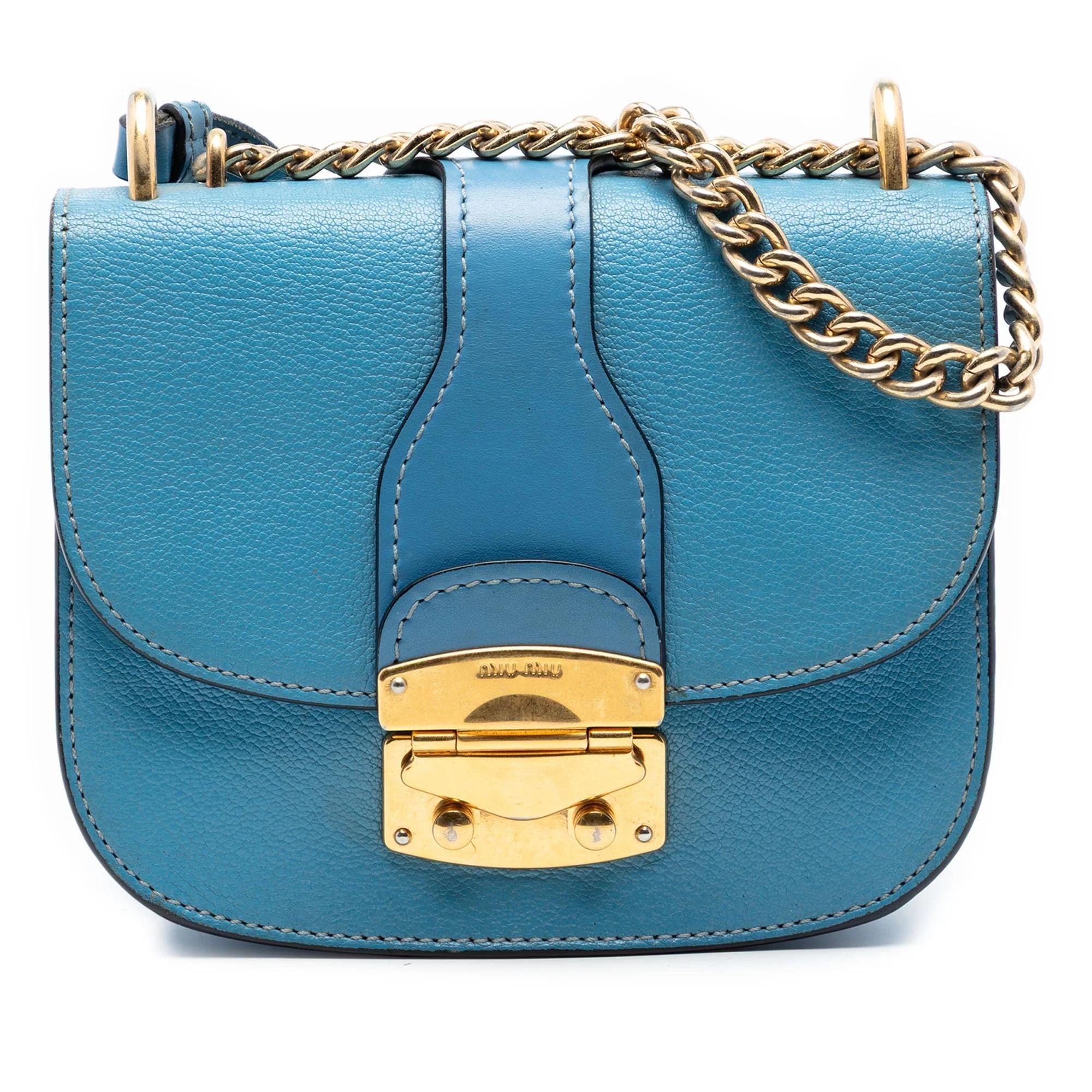 Madras leather handbag