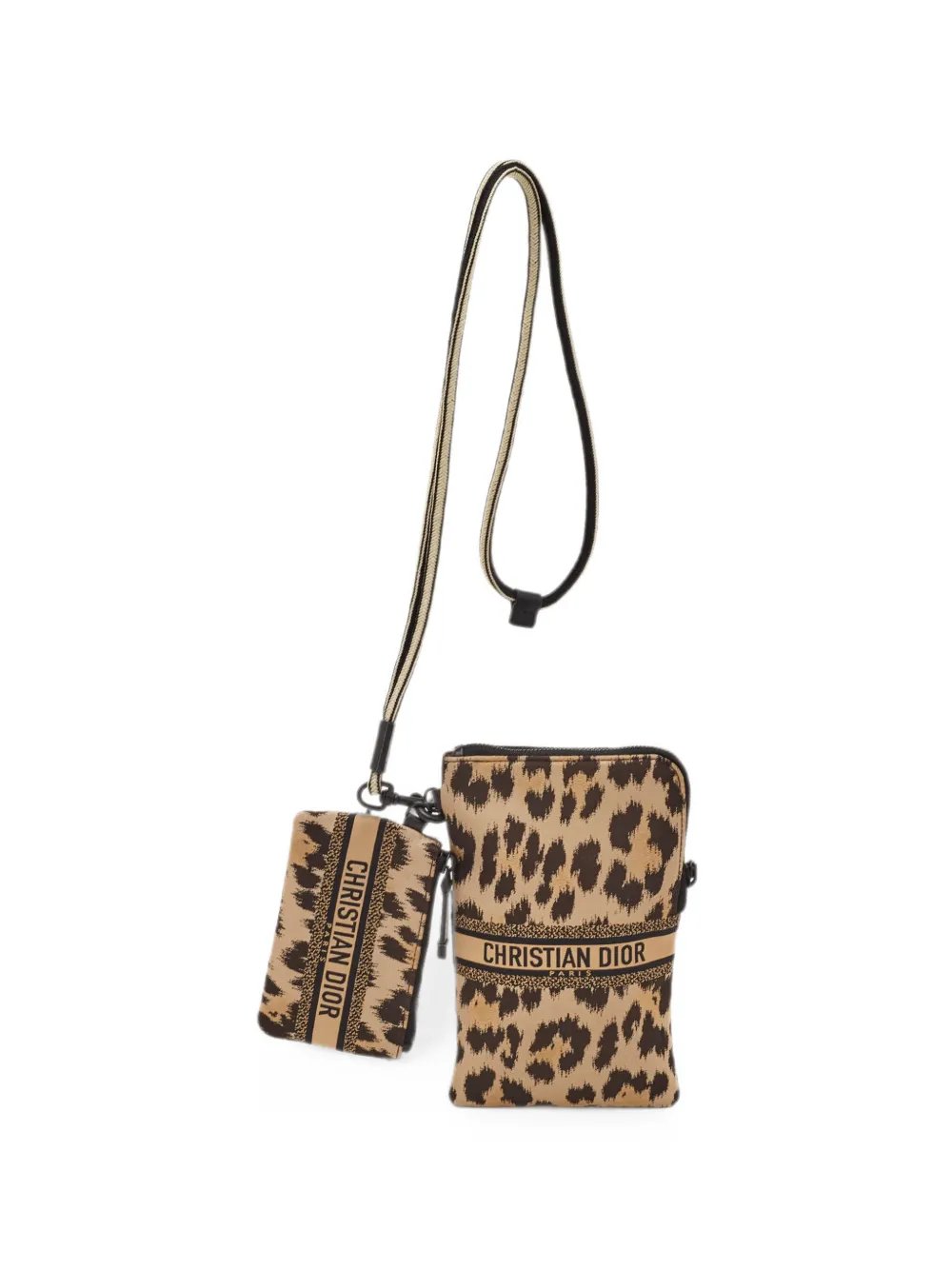 2021 DiorTravel animal-print crossbody bag