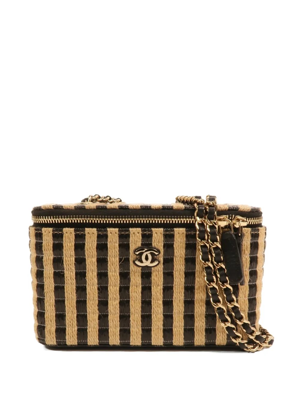 CC Jute Vanity Case shoulder bag