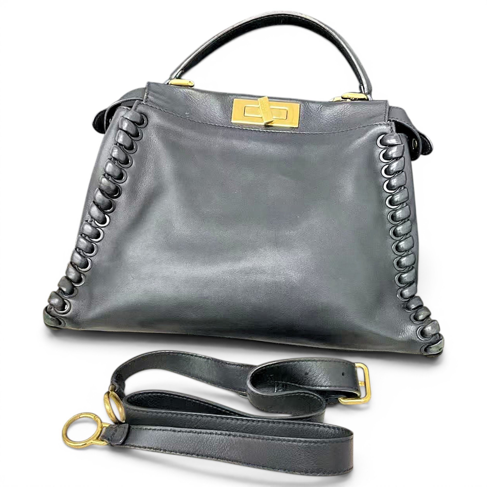 Fendi Peekaboo leather handbag