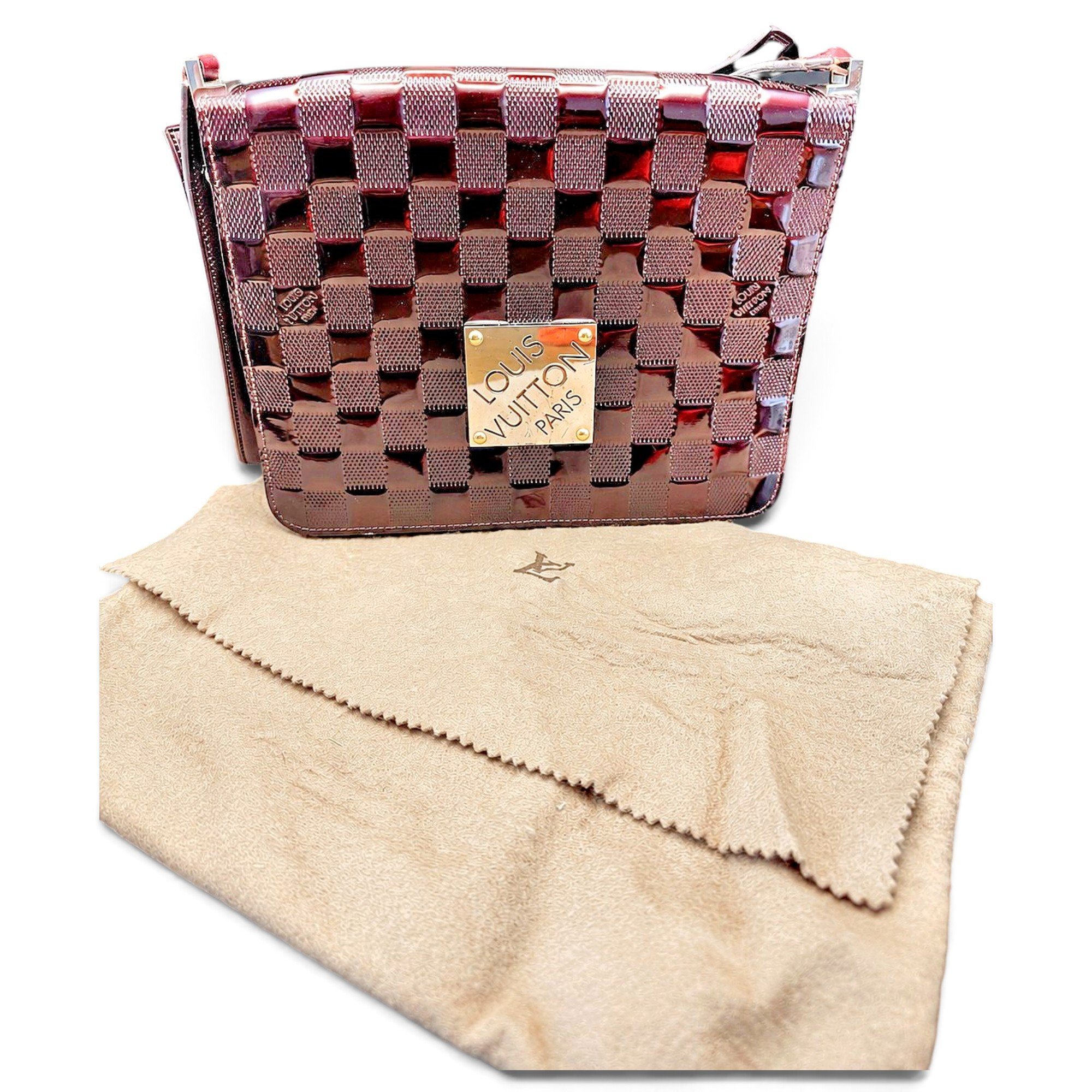 Patent leather handbag