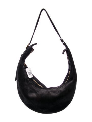 Leather Augustina Zip Suede Hobo Bag Small w/ Tags