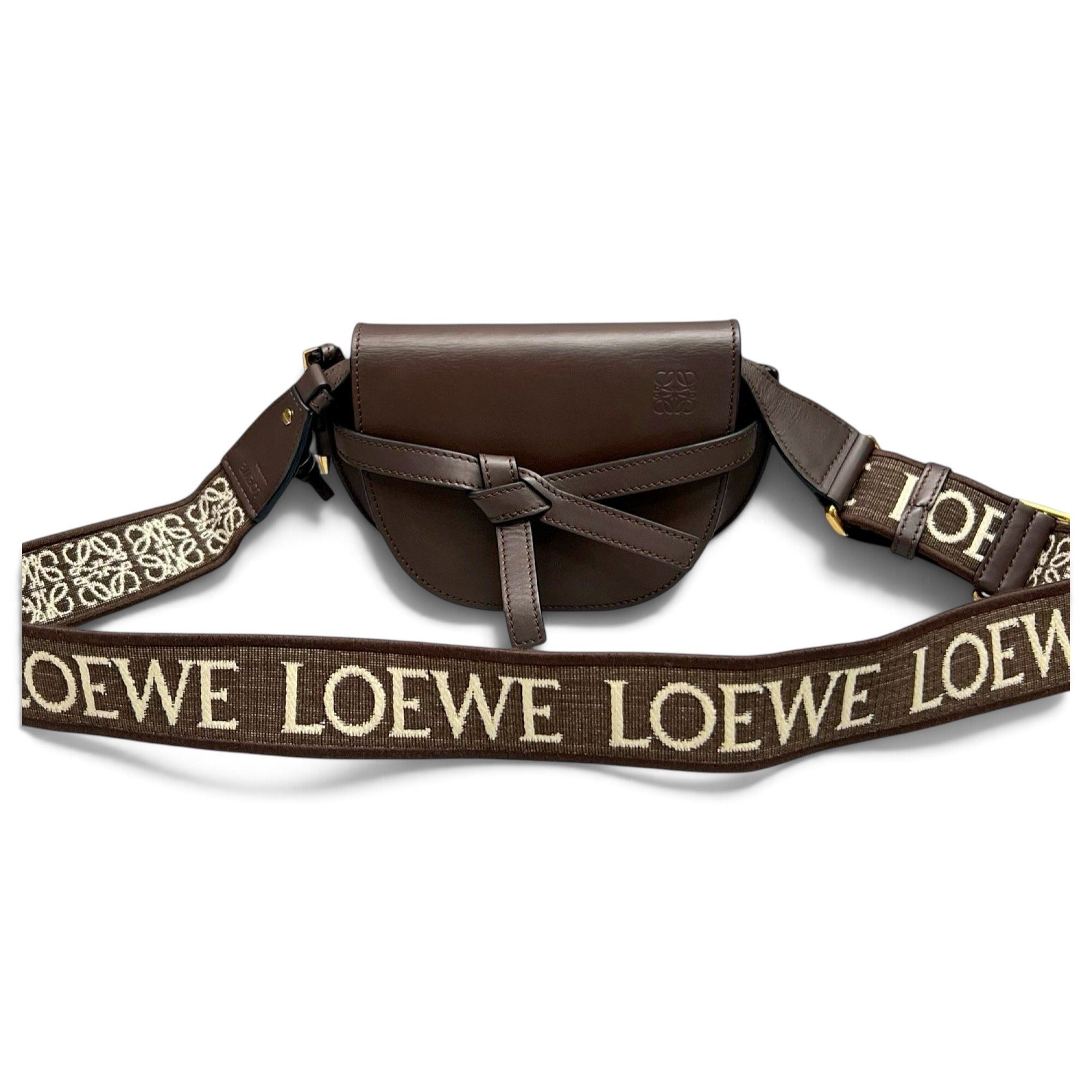 Gate leather crossbody bag