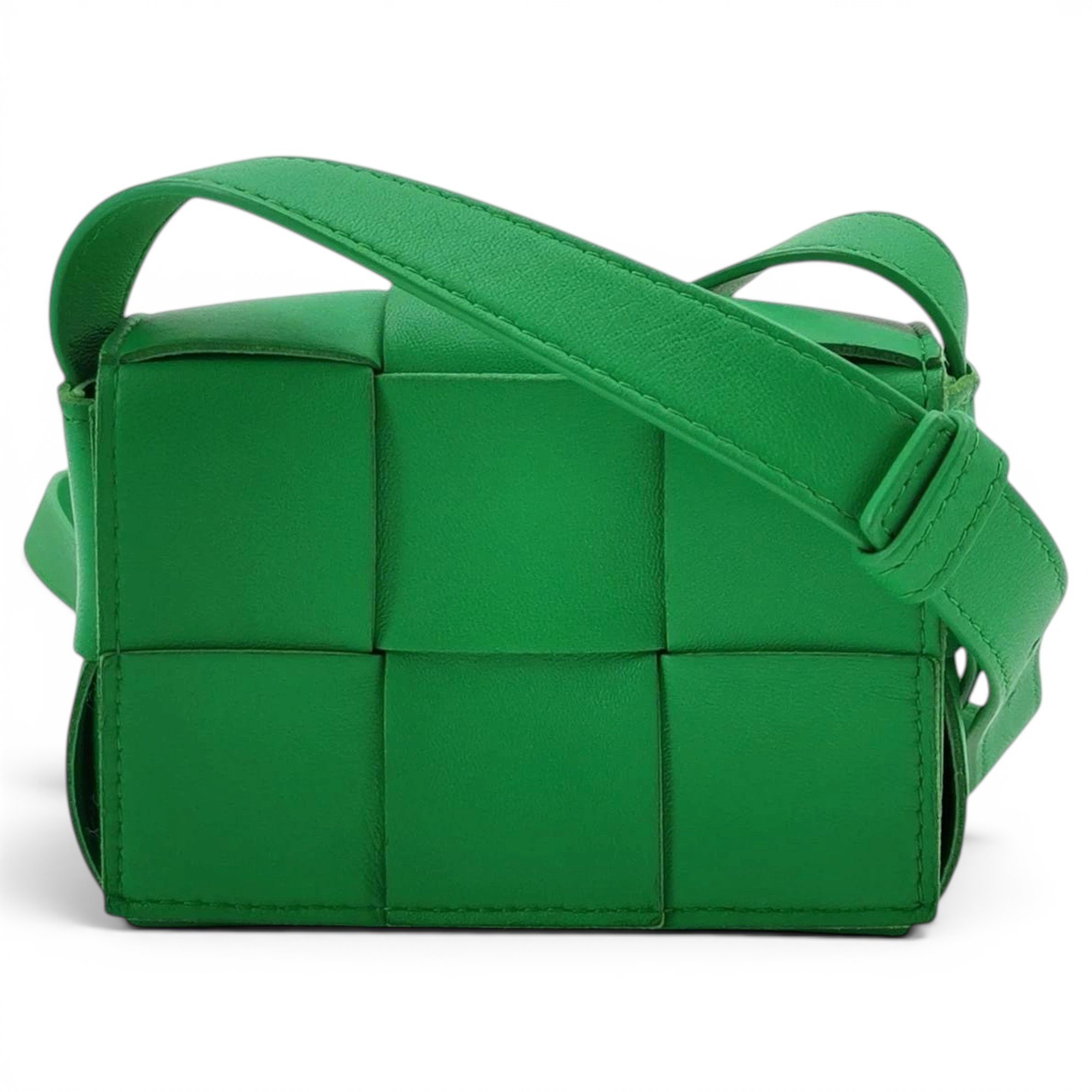 Cassette leather handbag