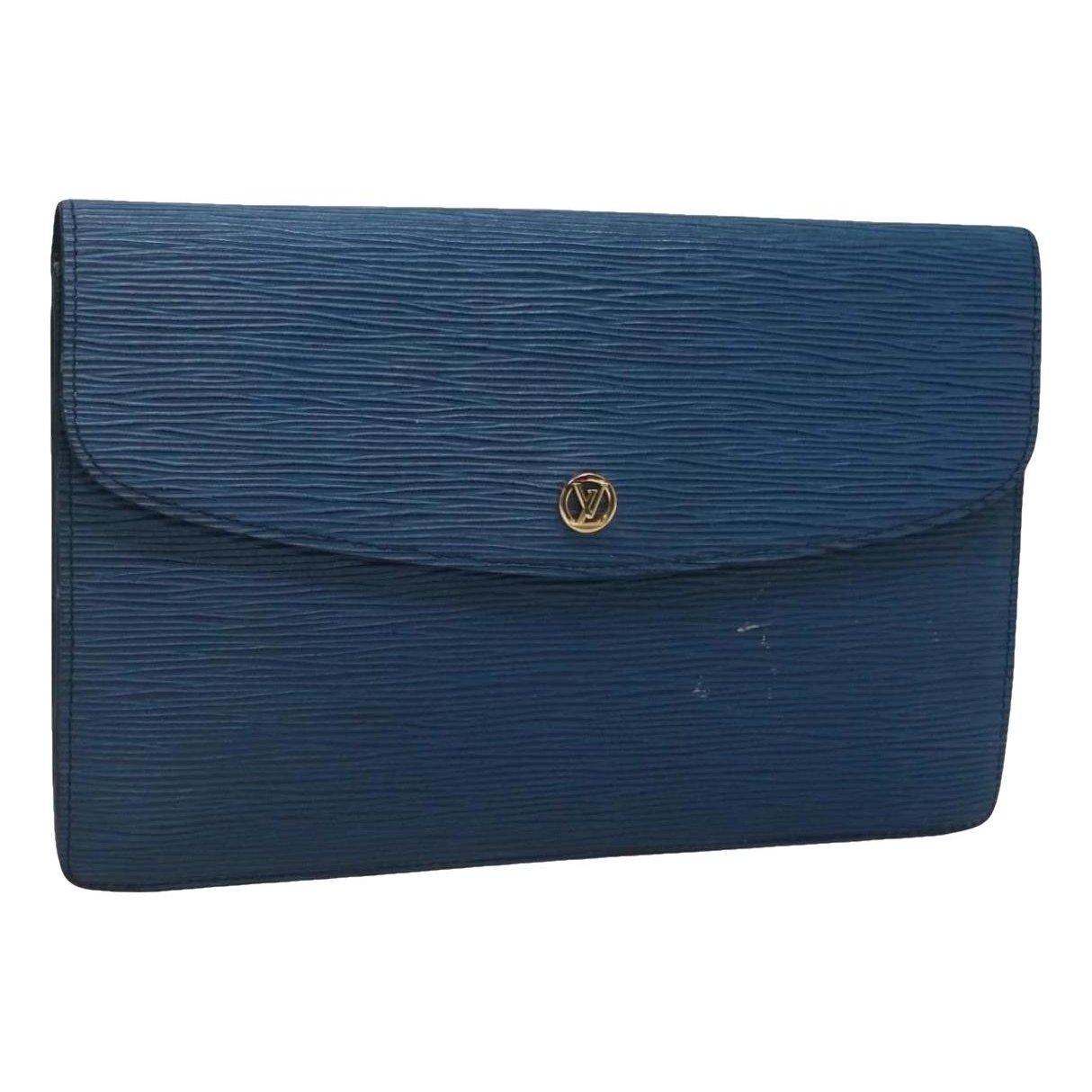 Leather clutch bag
