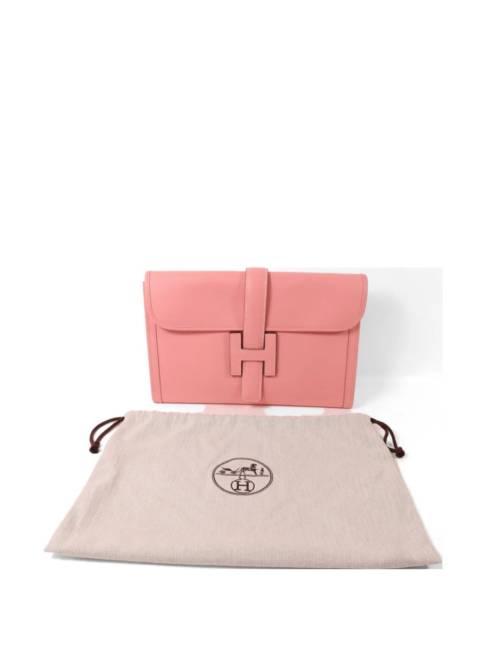 Jige Elan leather clutch bag