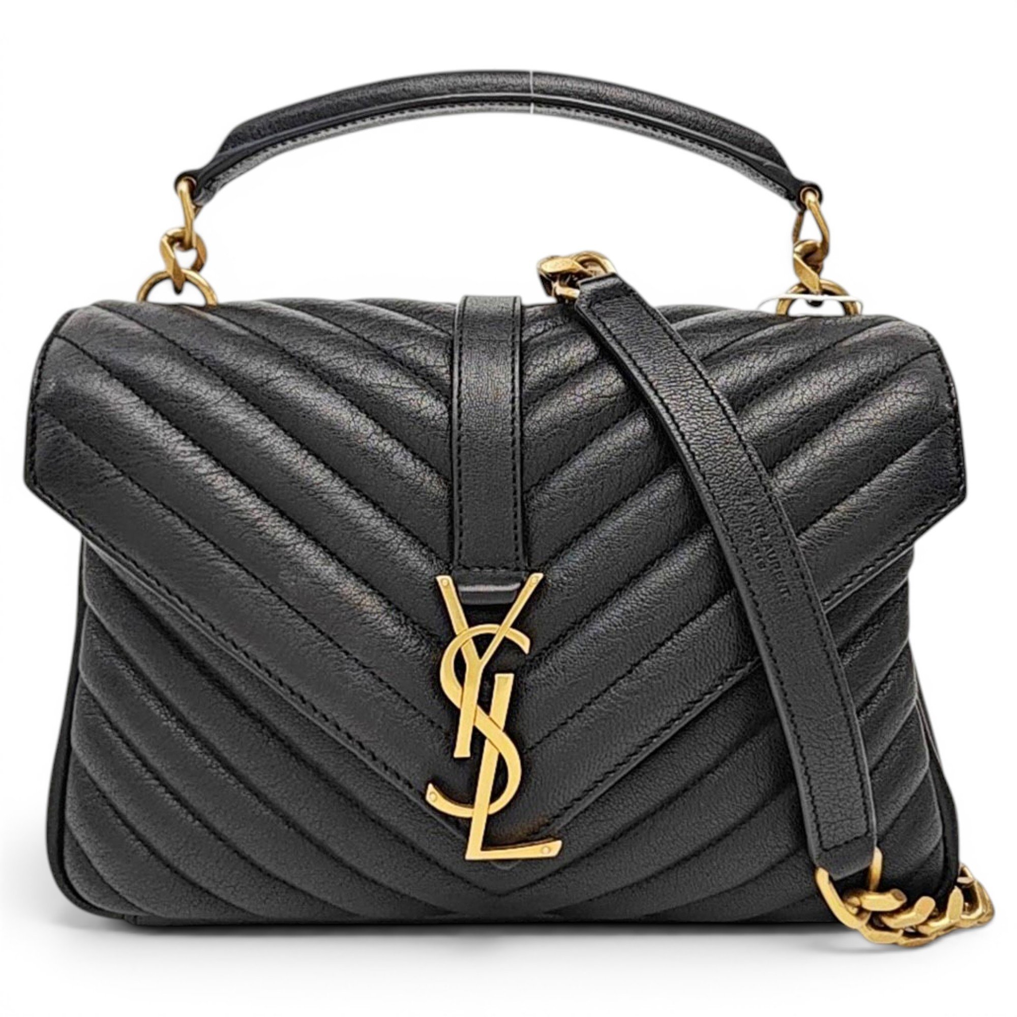 Collége monogramme leather handbag