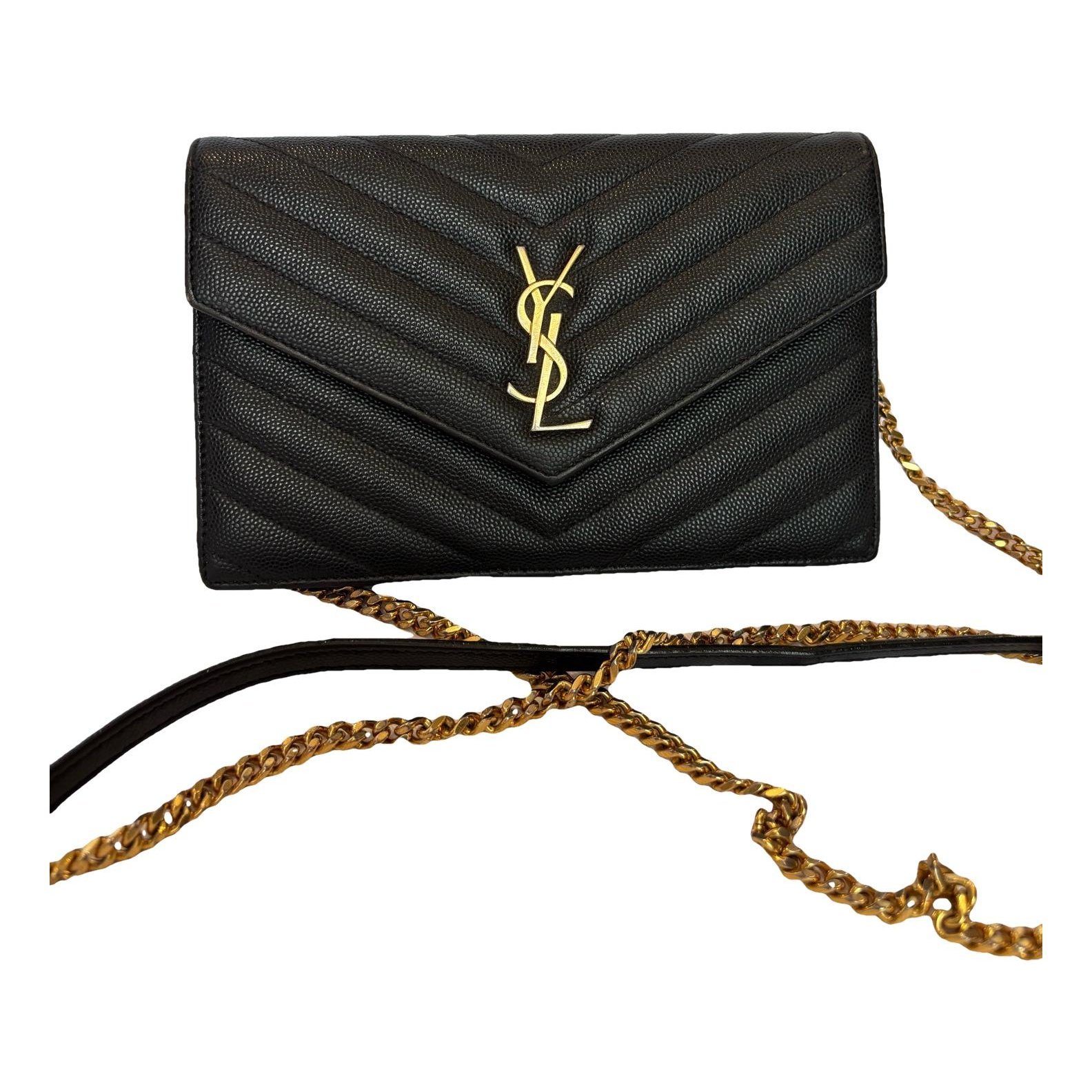 Portefeuille enveloppe leather handbag