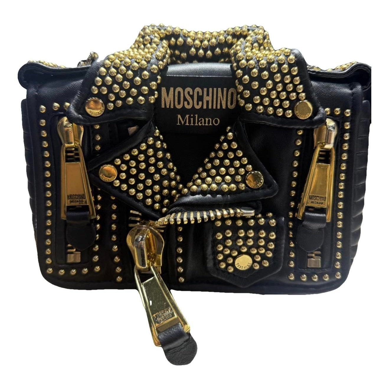 Biker leather bag