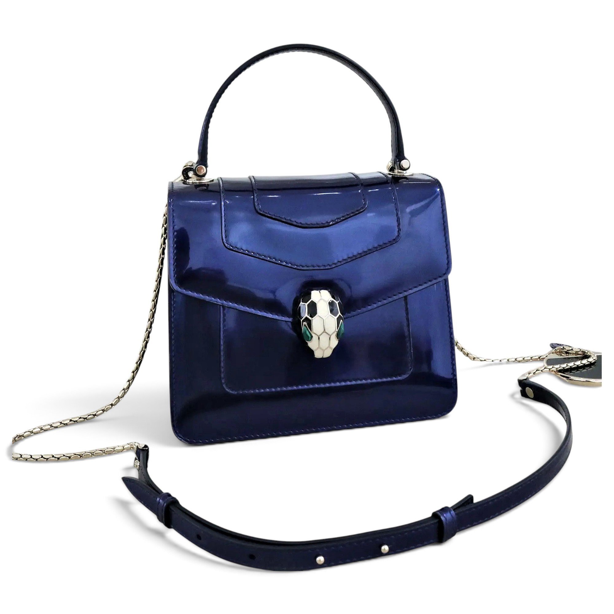 Serpenti leather crossbody bag