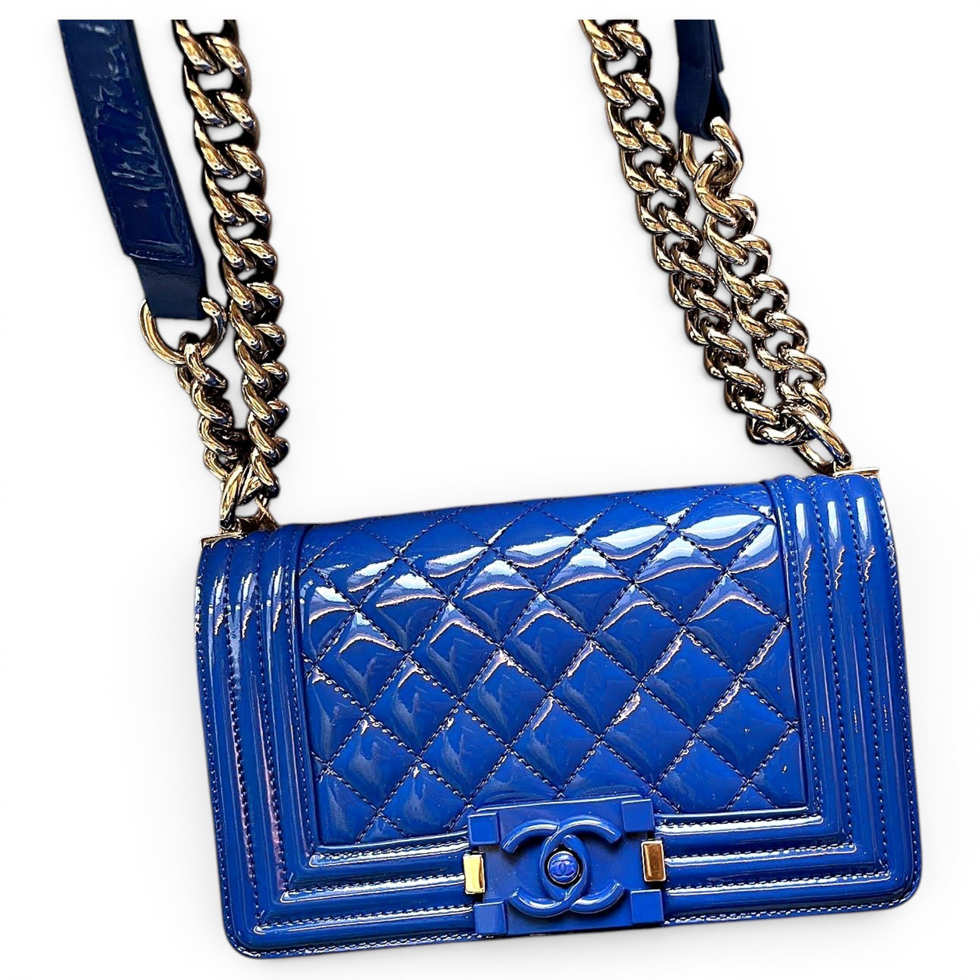 Boy patent leather handbag