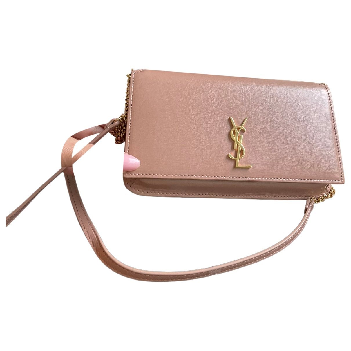 Kate monogramme leather clutch bag