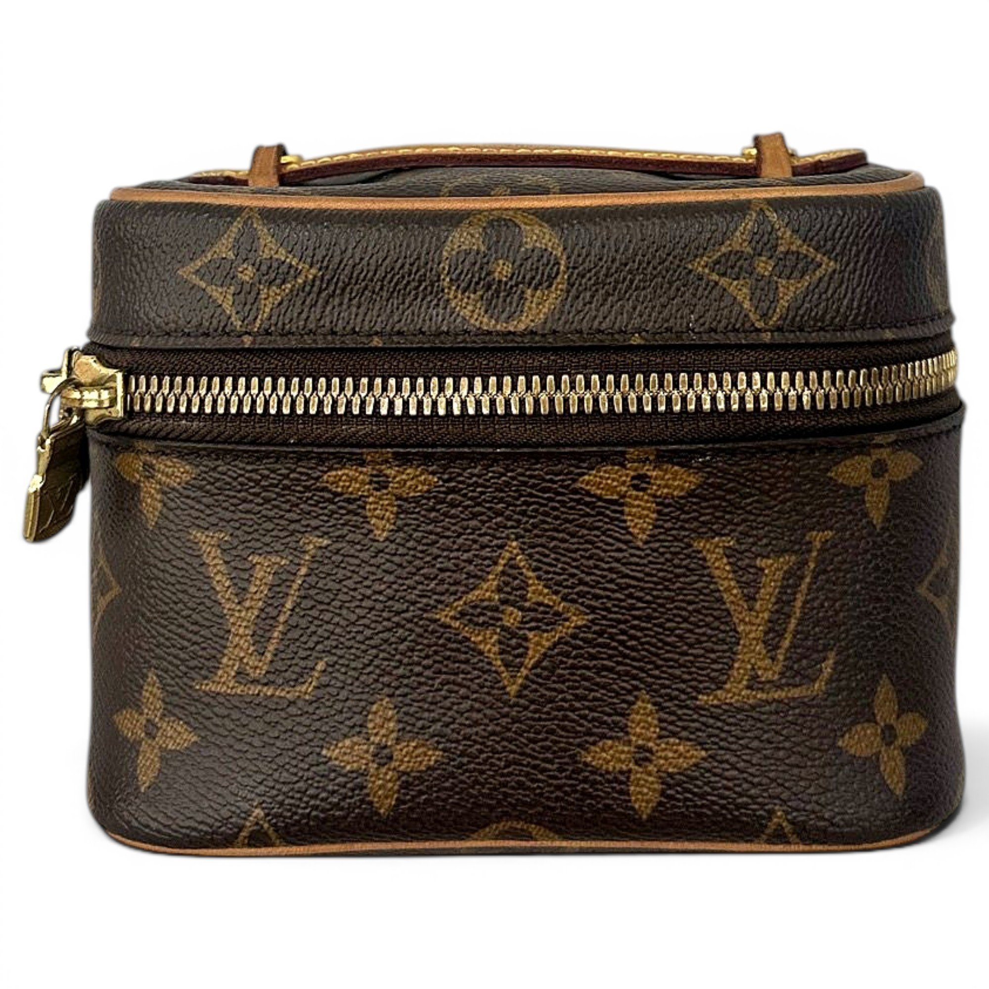 Vanity leather handbag