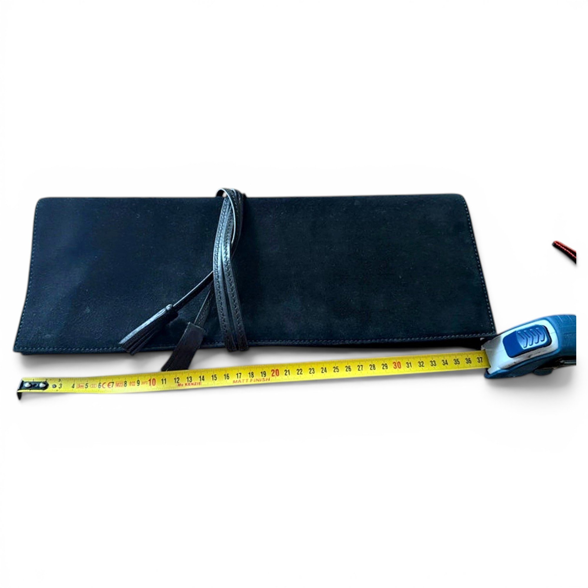 Leather clutch bag