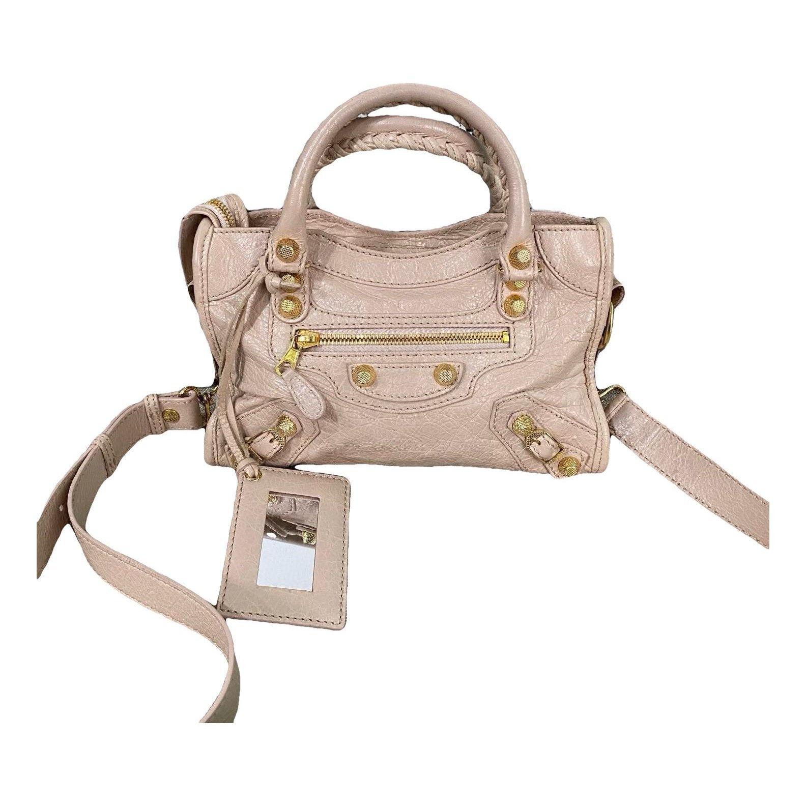 Classic Metalic leather handbag