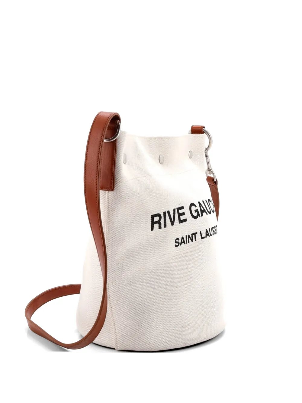 Rive Gauche Canvas bucket bag