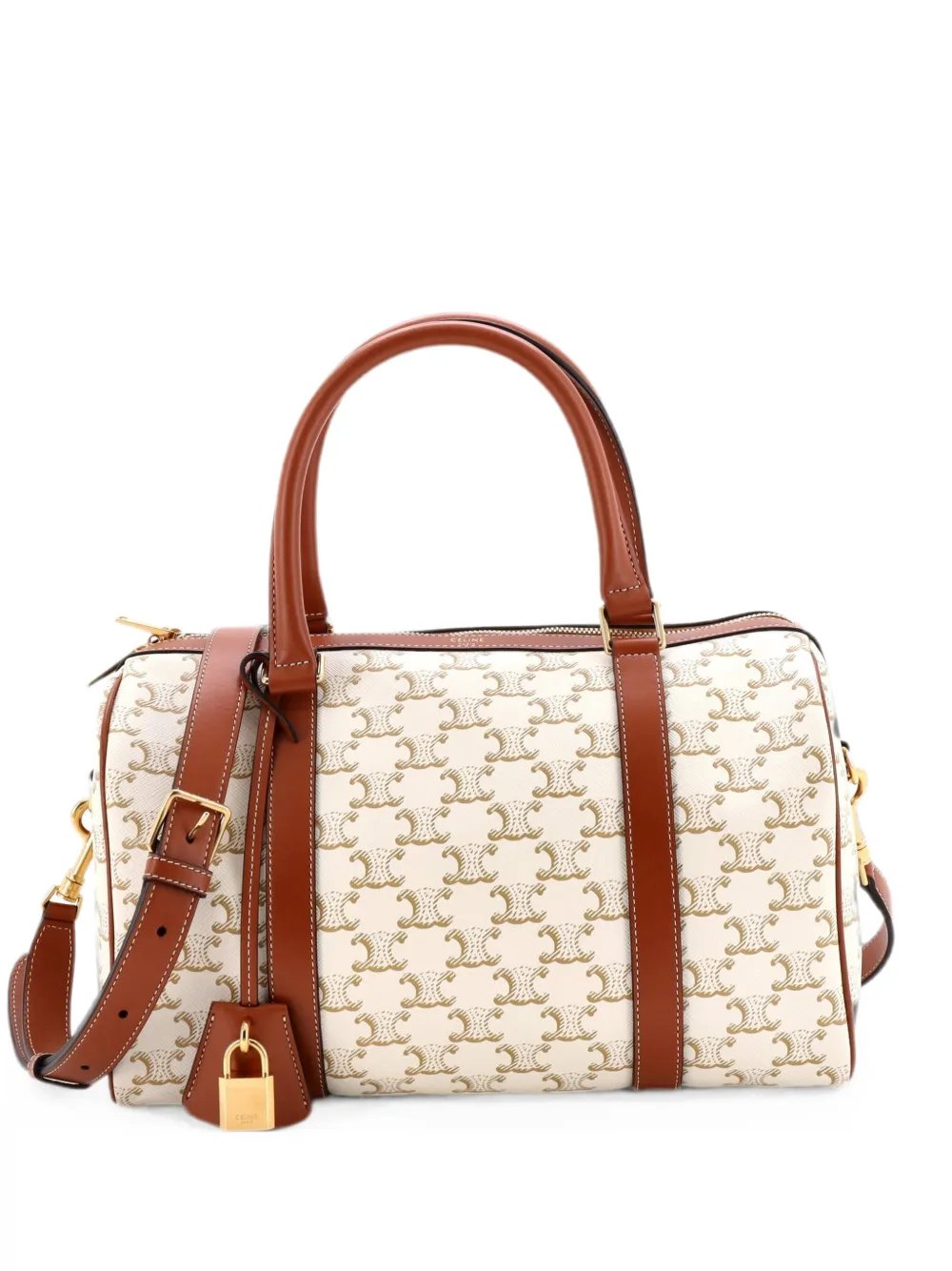 Boston Bag Triomphe Coated Canvas Large handbag