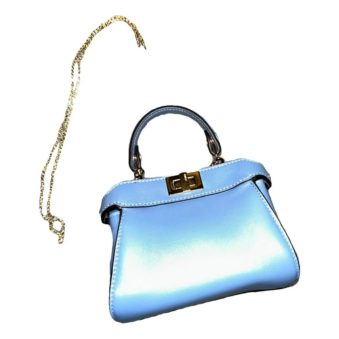 Peekaboo mini pocket leather handbag