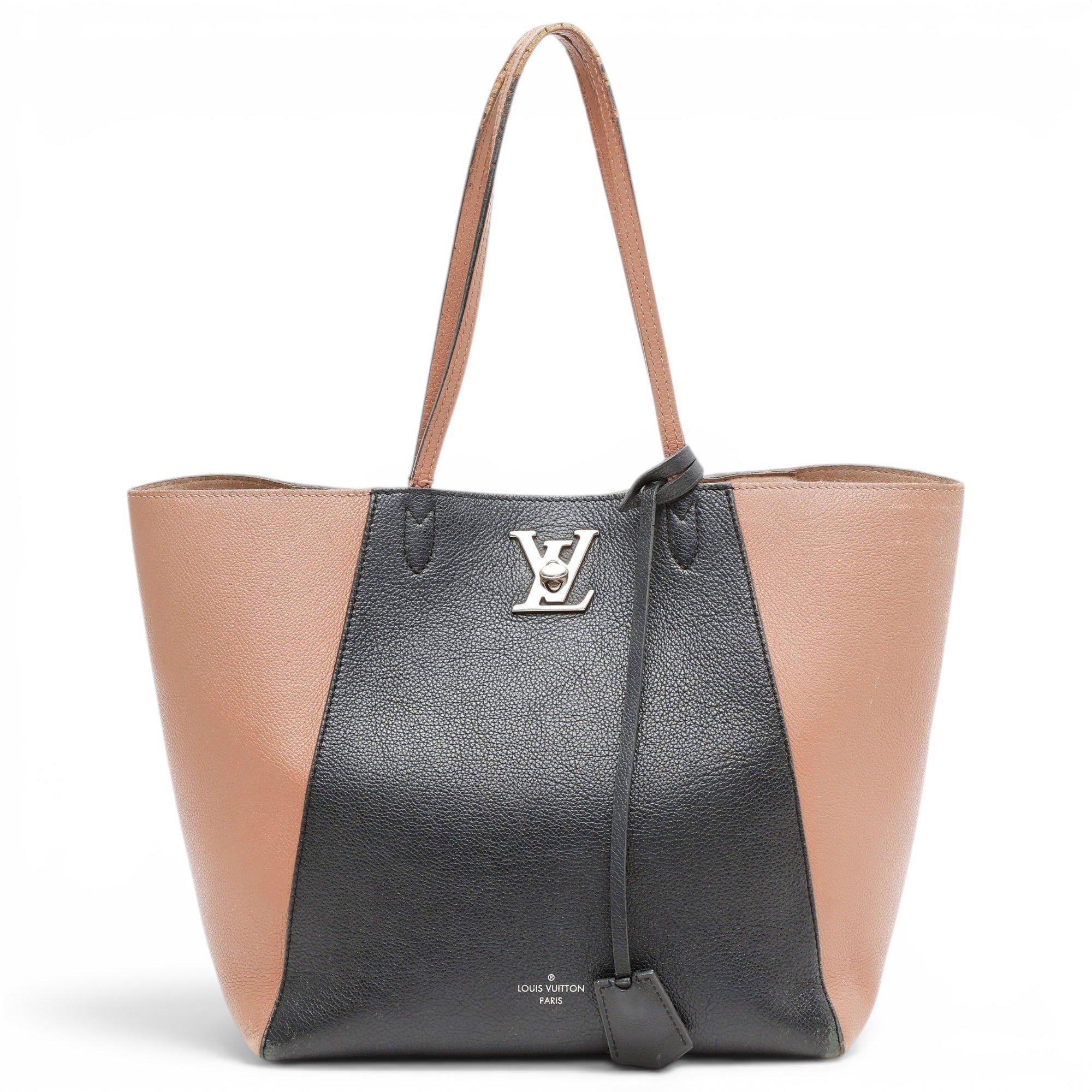 Lockme leather tote