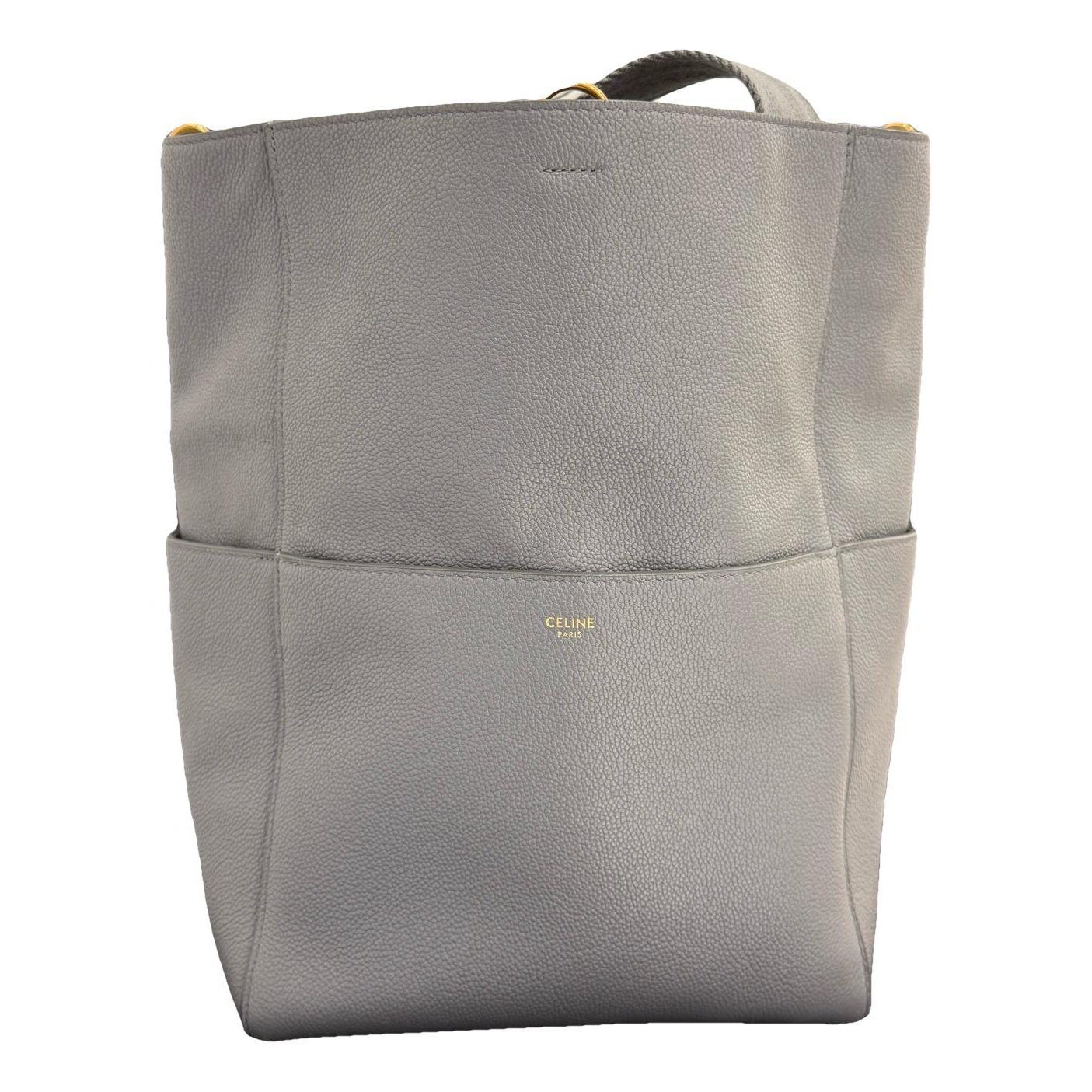 Seau Sangle leather handbag