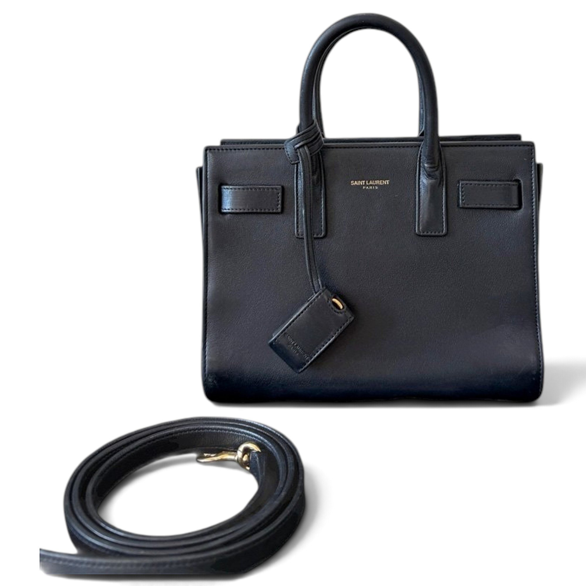 Saint Laurent Sac de Jour leather handbag